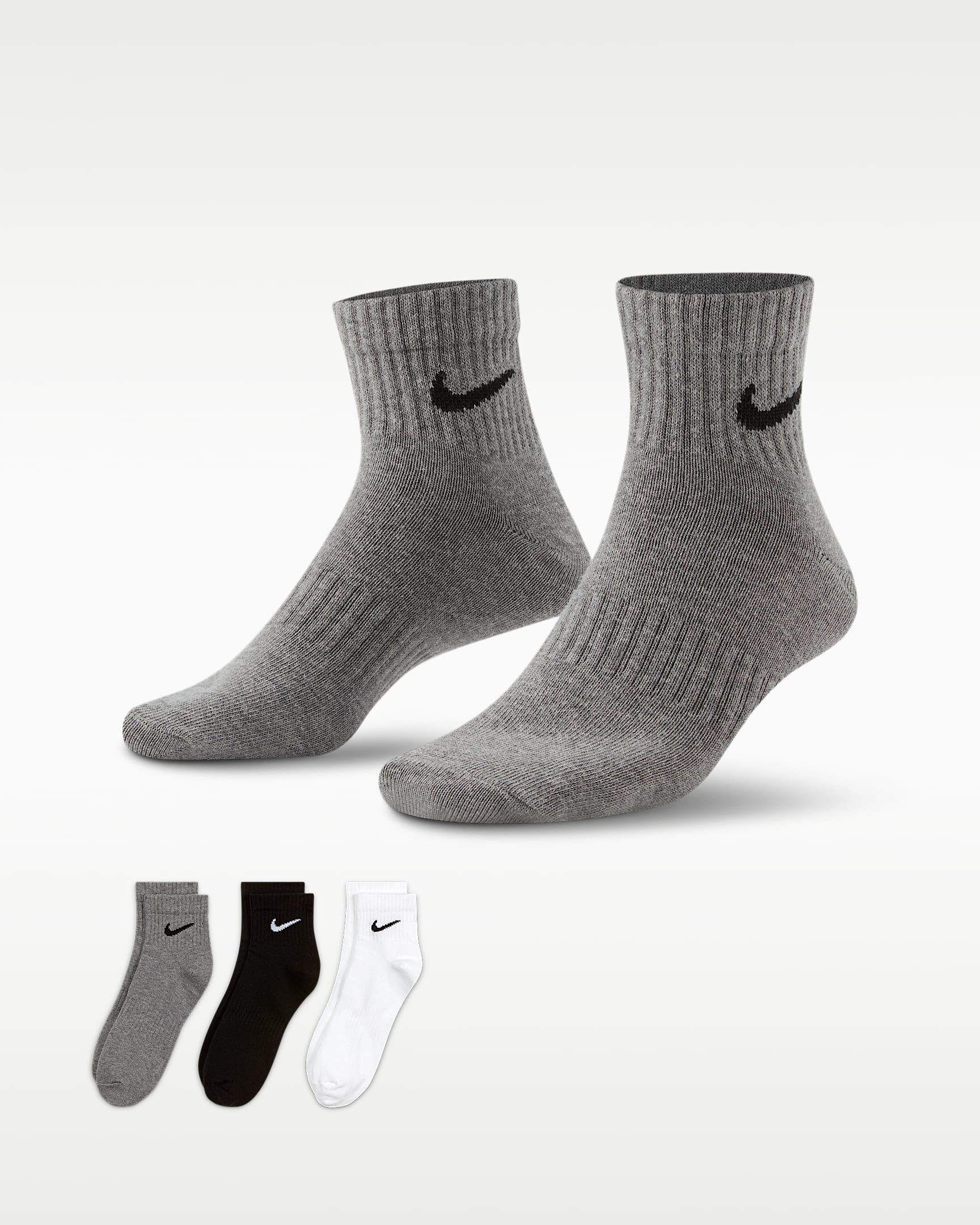 Nike Everyday Lightweight 速干训练短袜(3 双) - 多色