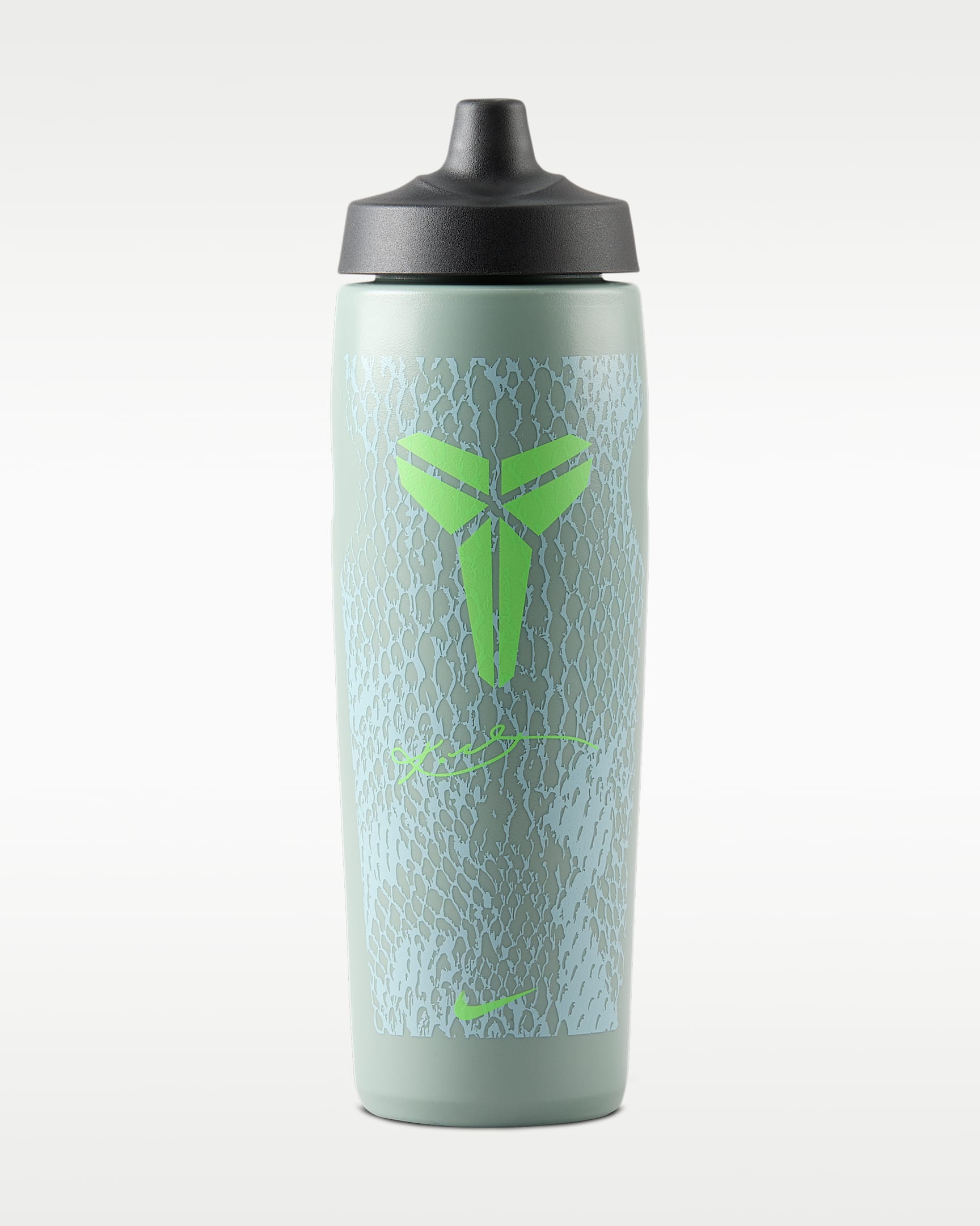 Nike Refuel 0.7L 科比挤压式水壶 - 灰绿/海洋深蓝/黑/梦幻绿