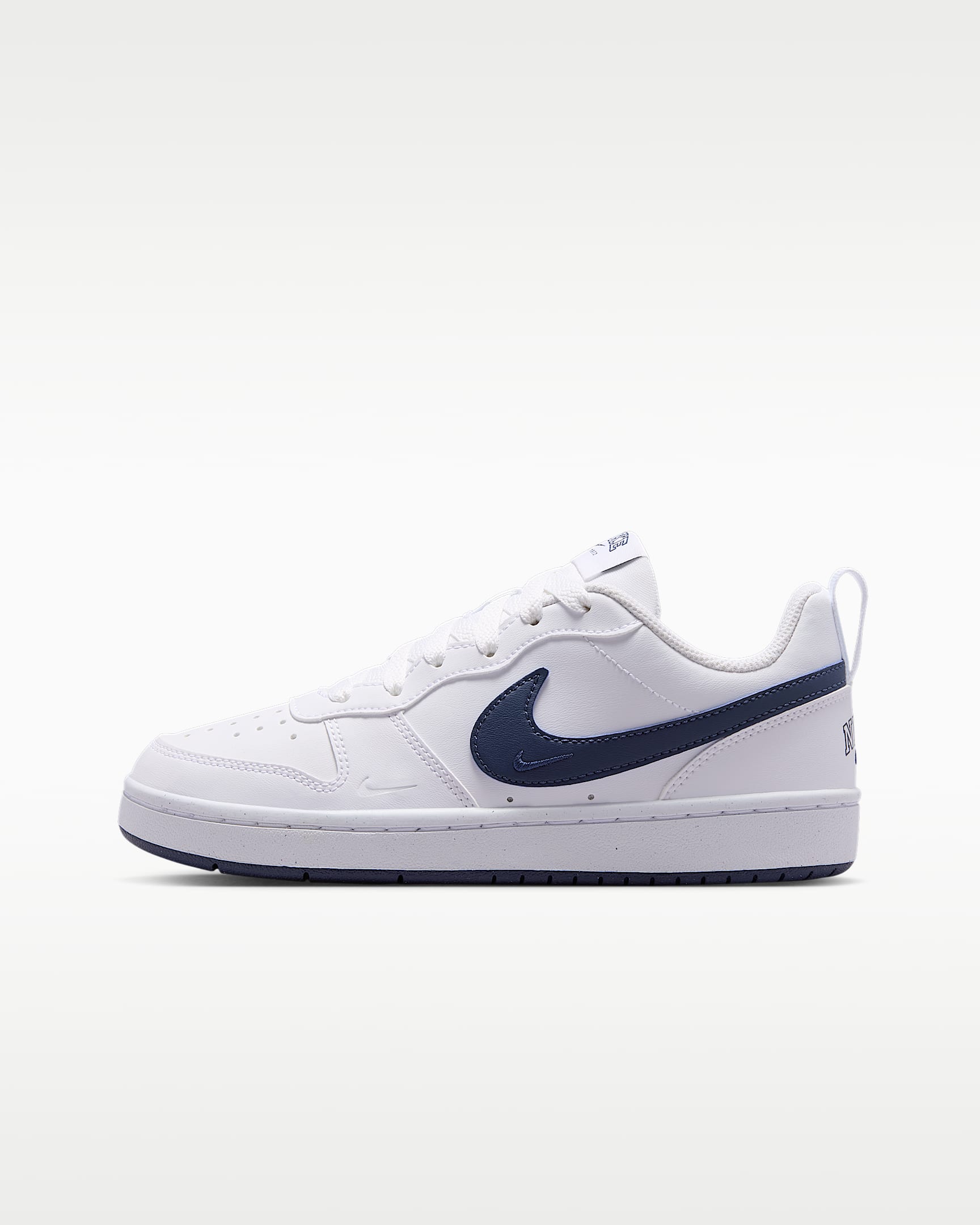 Nike Court Borough Low 耐克酷菠萝大童运动鞋 - 白色/深藏青