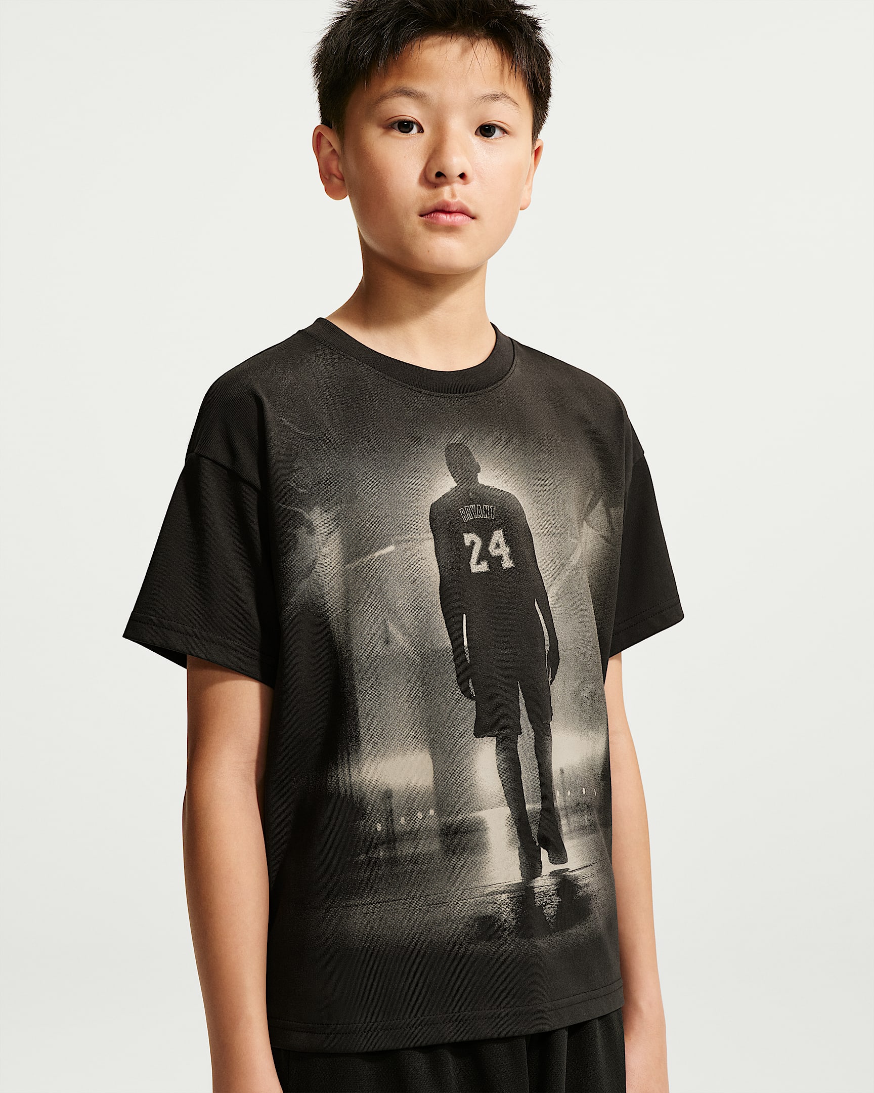 Kobe Dri-FIT 科比大童速干篮球短袖T恤 - 黑