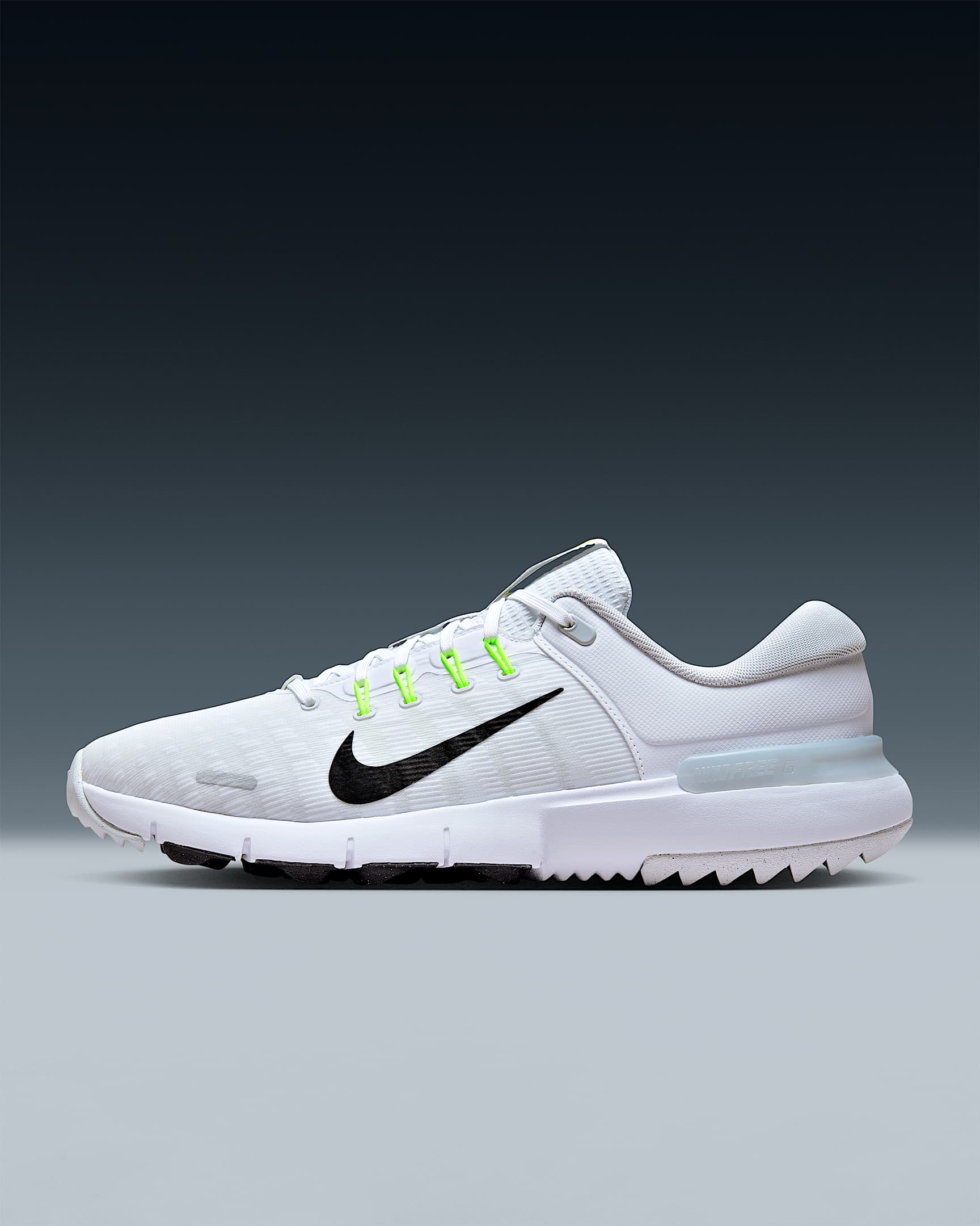 Nike Free Golf NN 男/女高尔夫球鞋 - 白色/白金色/狼灰/黑