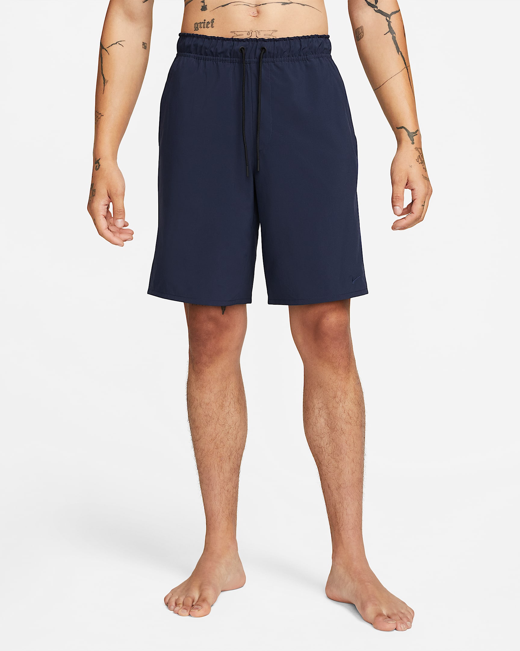 Nike Dri-FIT Unlimited 男子速干训练短裤（无衬裤） - 黑曜石色/黑/黑曜石色
