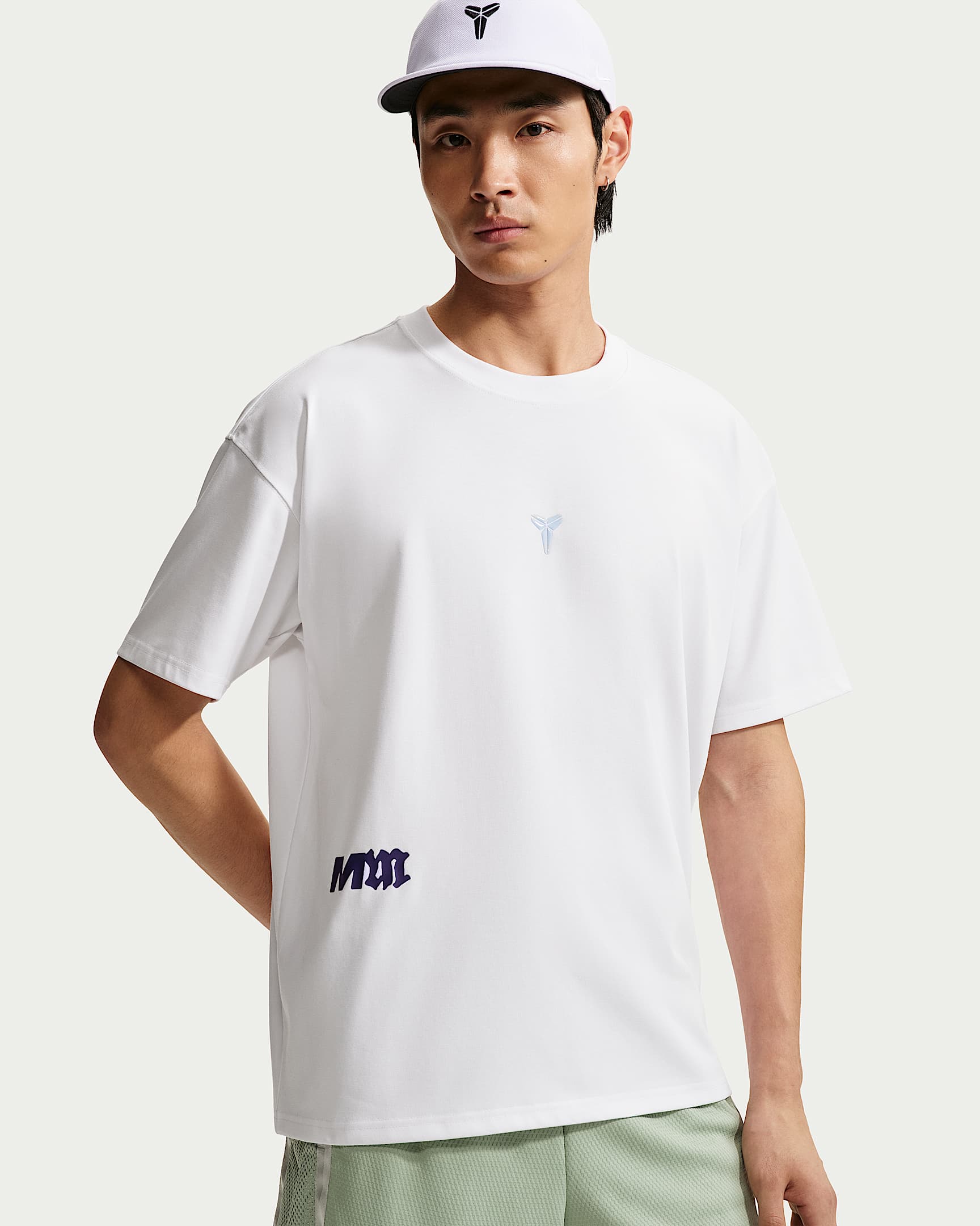 Kobe Nike Dri-FIT 科比男子速干短袖篮球T恤 - 白色