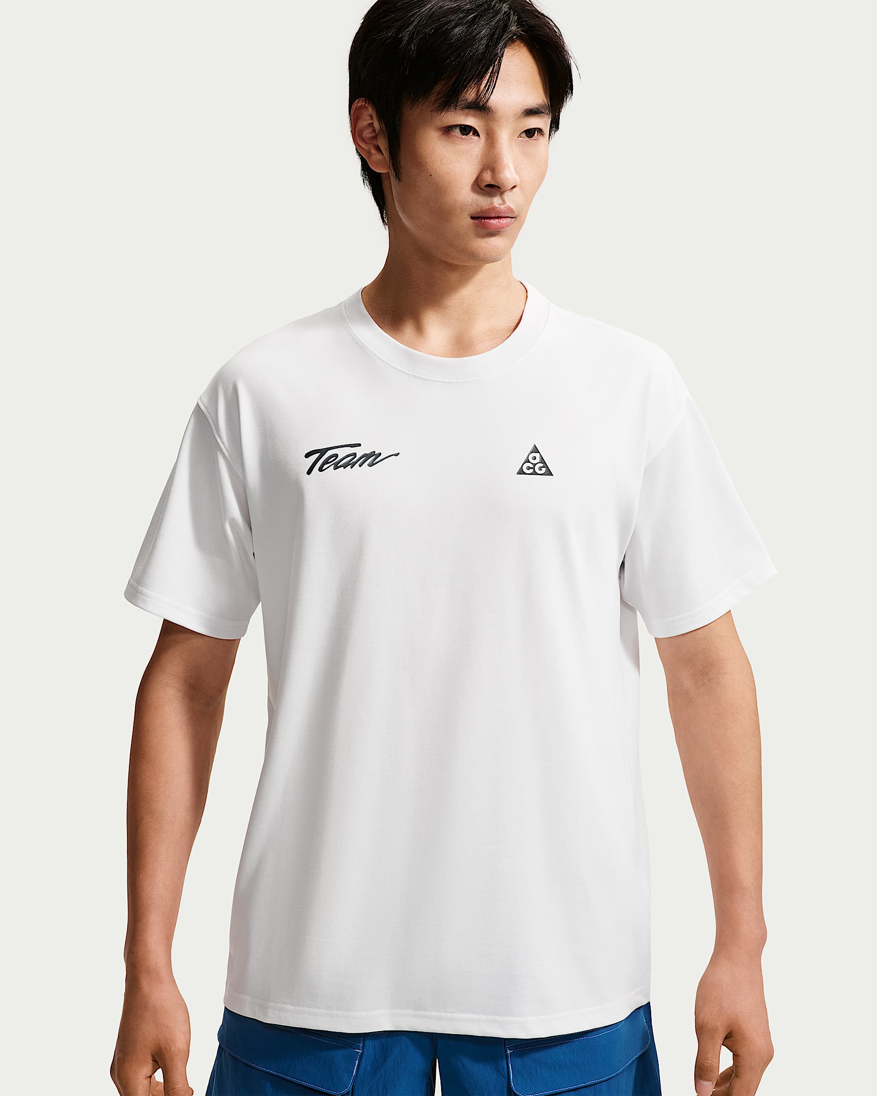 ACG Dri-FIT 男子速干短袖T恤 - 山峰白