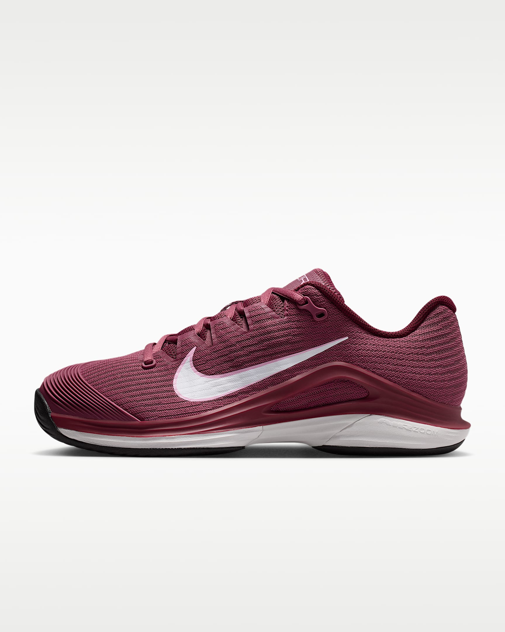 Nike Vapor 12 女子硬地球场网球鞋 - 烟灰粉/苍野灰/黑/白色