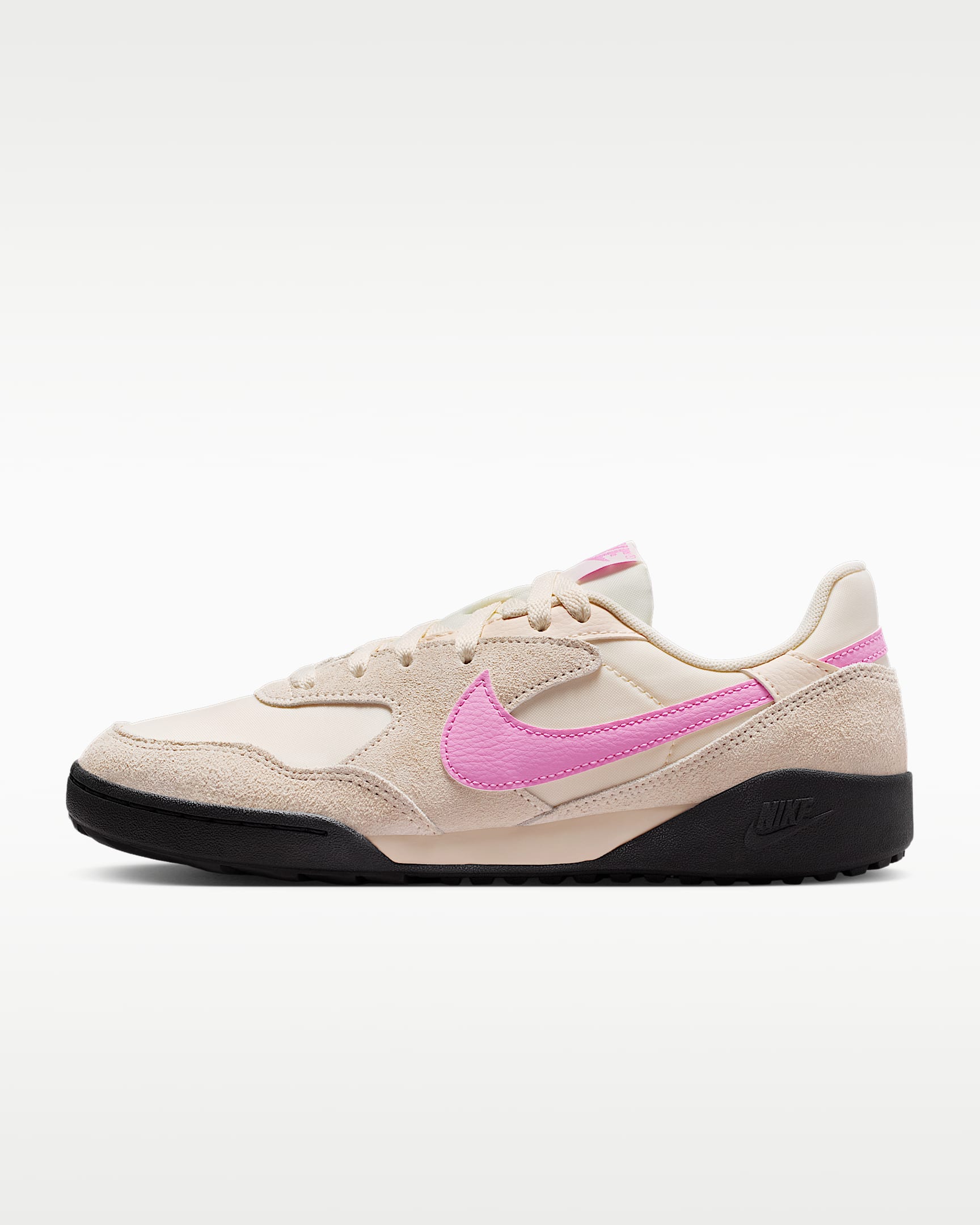 Nike Terra Manta Suede 女子运动鞋 - 粉白/灰黑/浅品红
