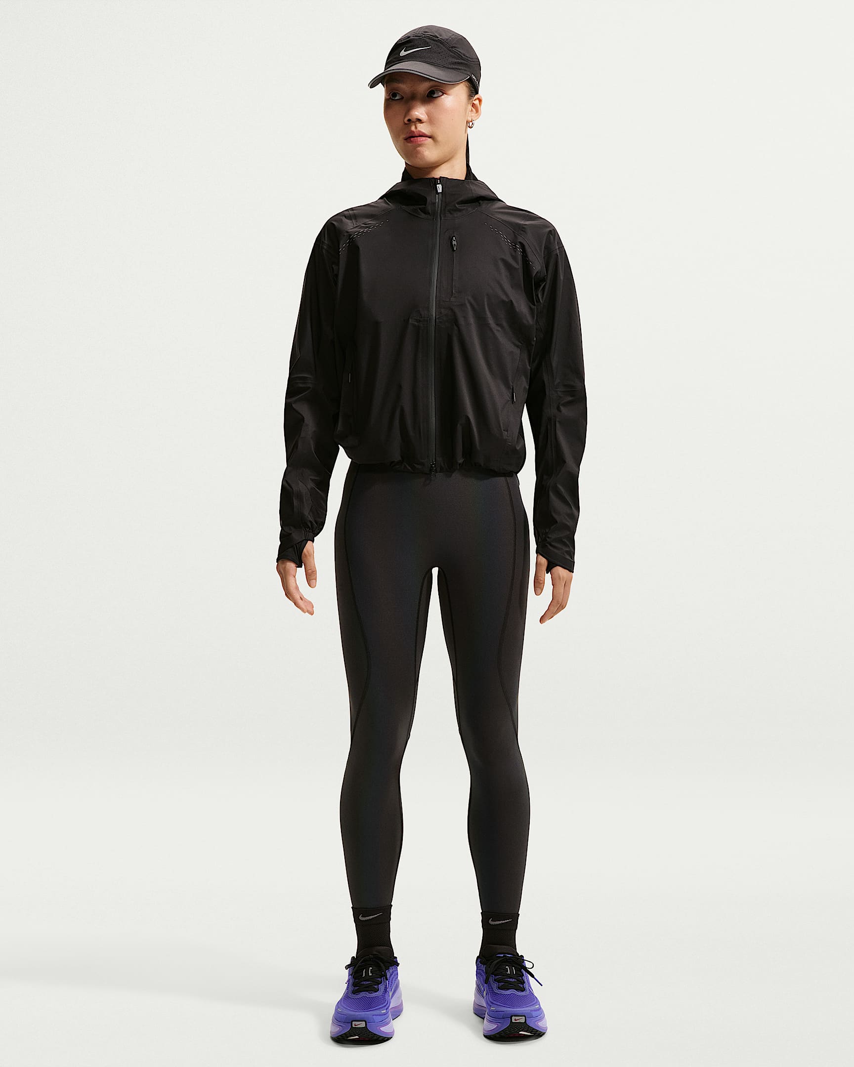 NikeLab | Running Flash 女子速干高腰紧身裤 - 彩虹色/黑