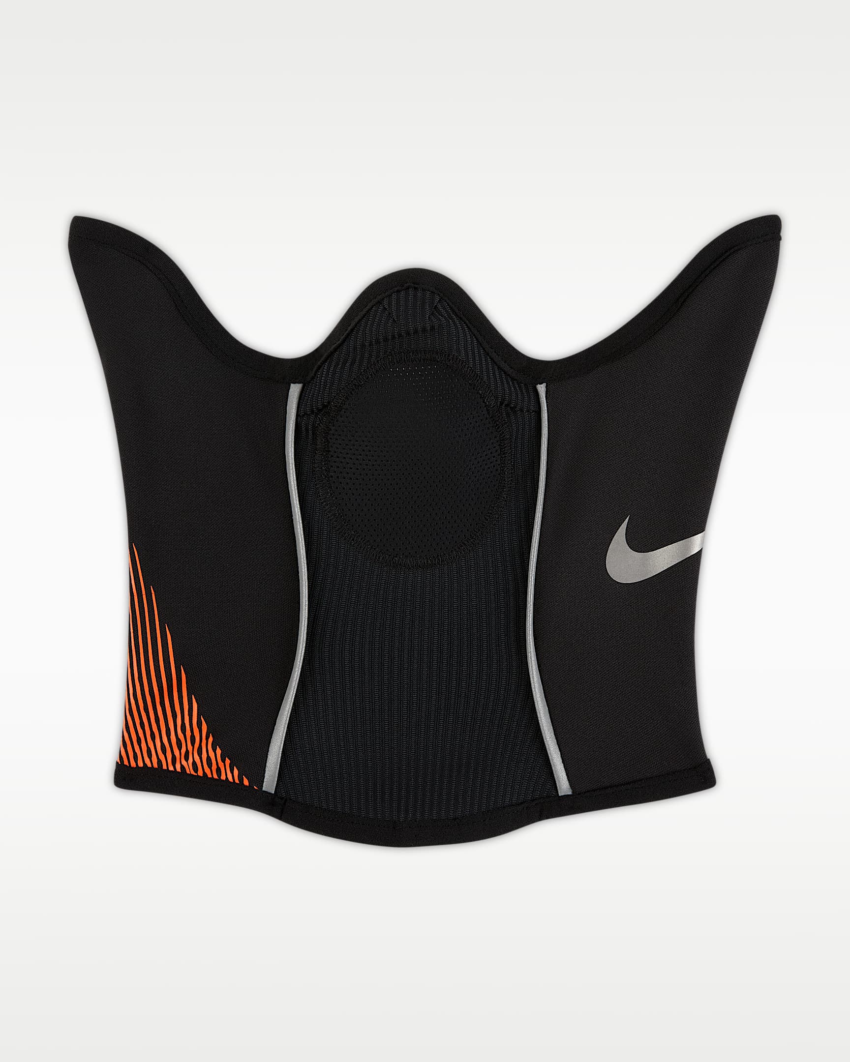 Nike Academy Dri-FIT 速干足球围脖 - 黑/橙红/金属银