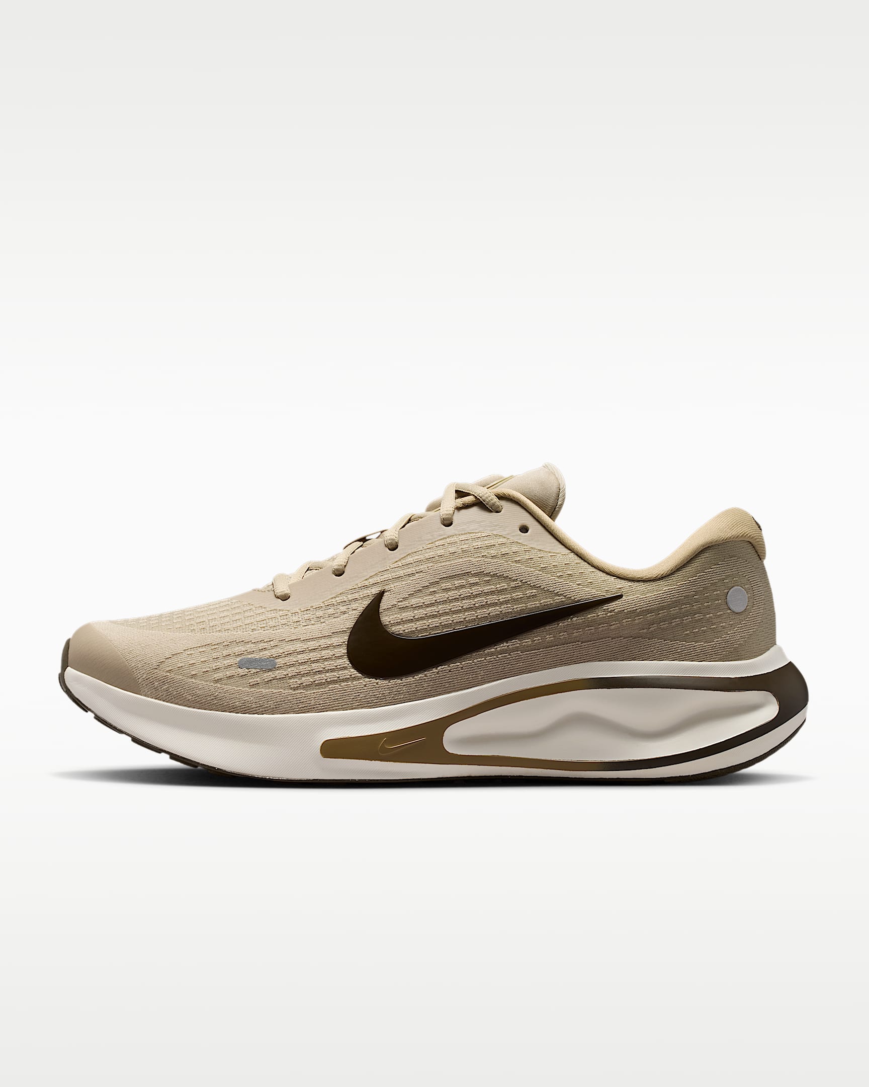 Nike Journey Run 男子透气公路跑步鞋 - 沙漠卡其/帆白/榛果褐/暗褐