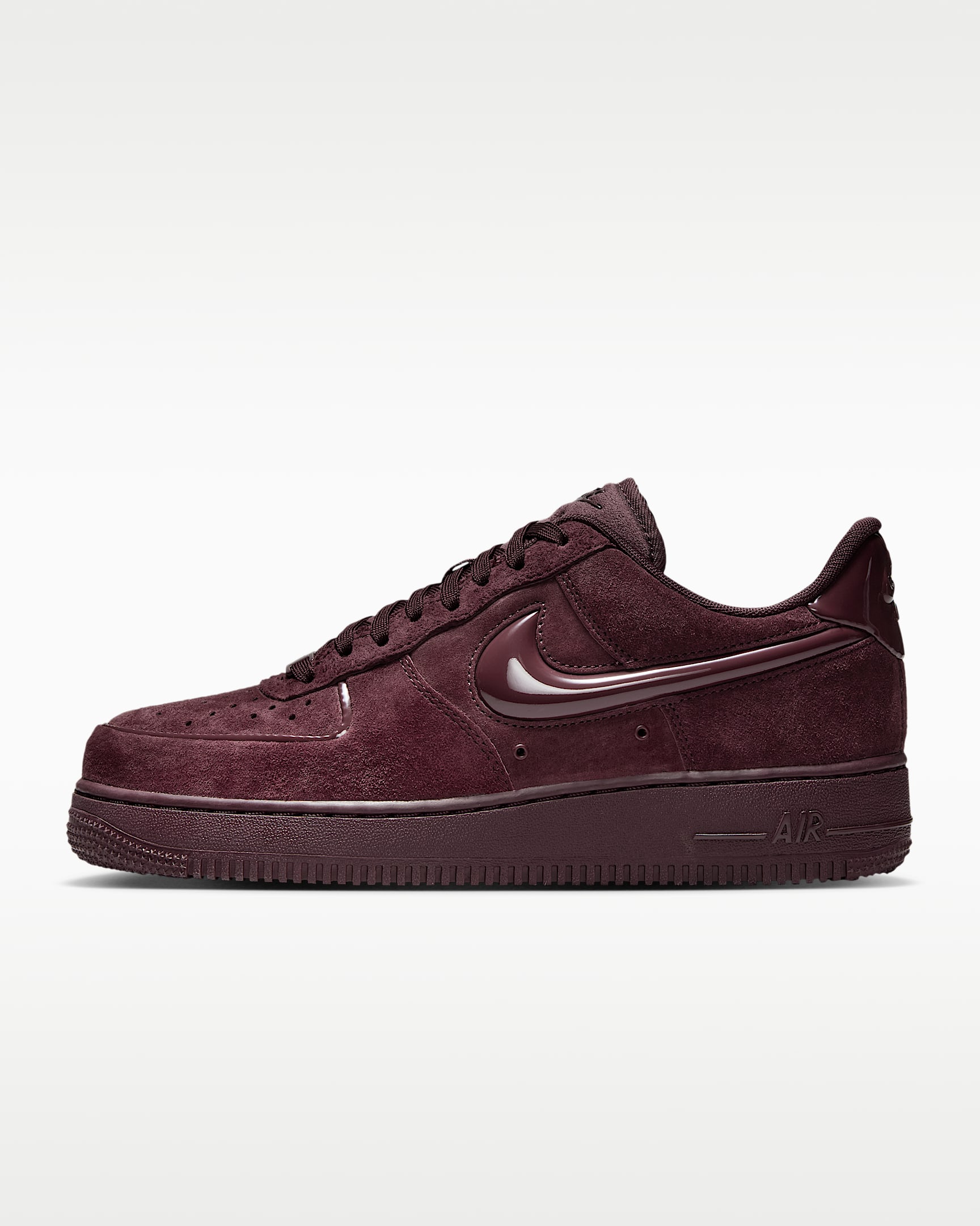 Nike Air Force 1 '07 女子空军一号运动鞋 - 鲜亮勃艮第酒红/黑/鲜亮勃艮第酒红