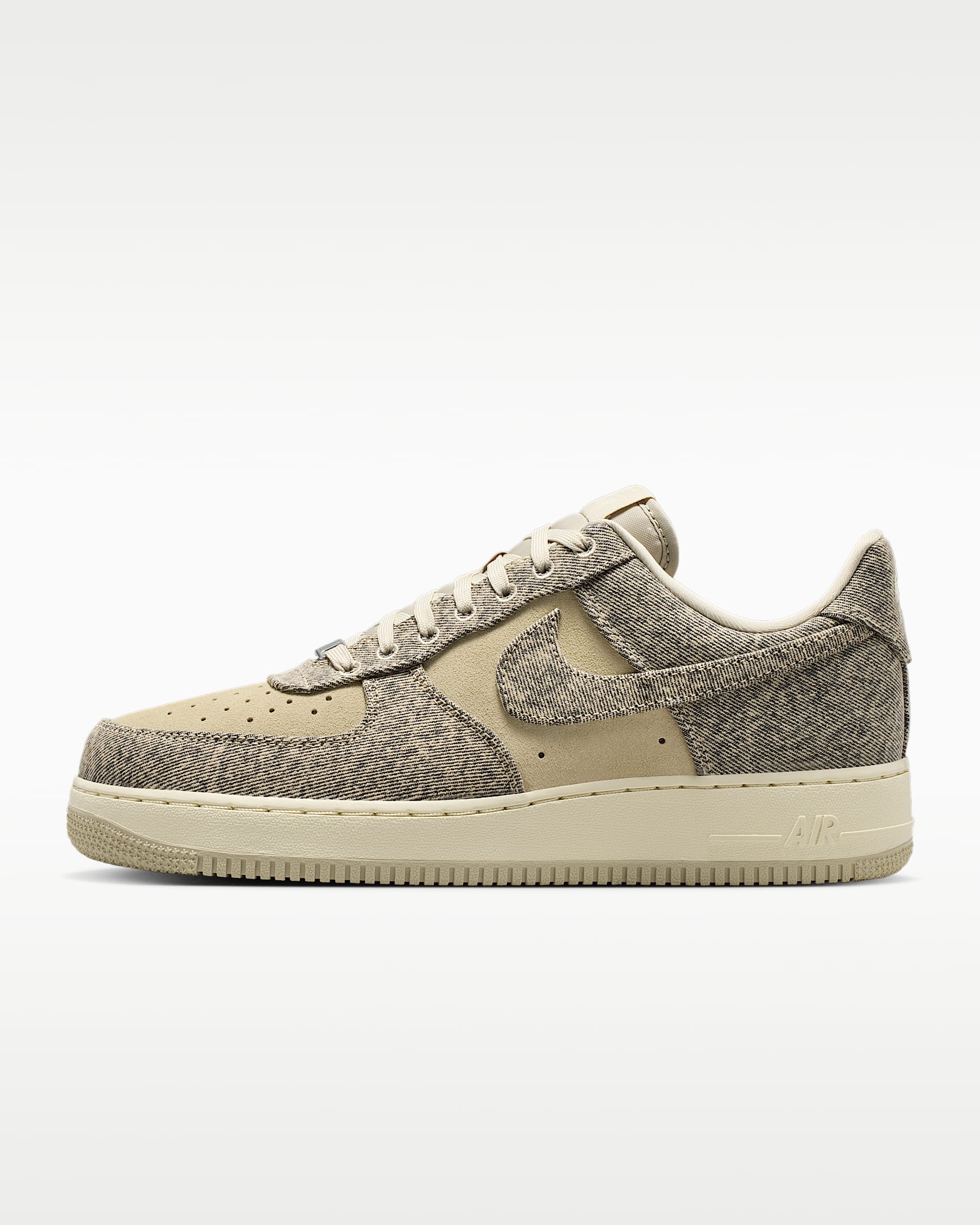 Air Force 1 '07 LV8 “Denim” 男子空军一号运动鞋 - 沙漠卡其/浅卡其/金属银/沙漠卡其