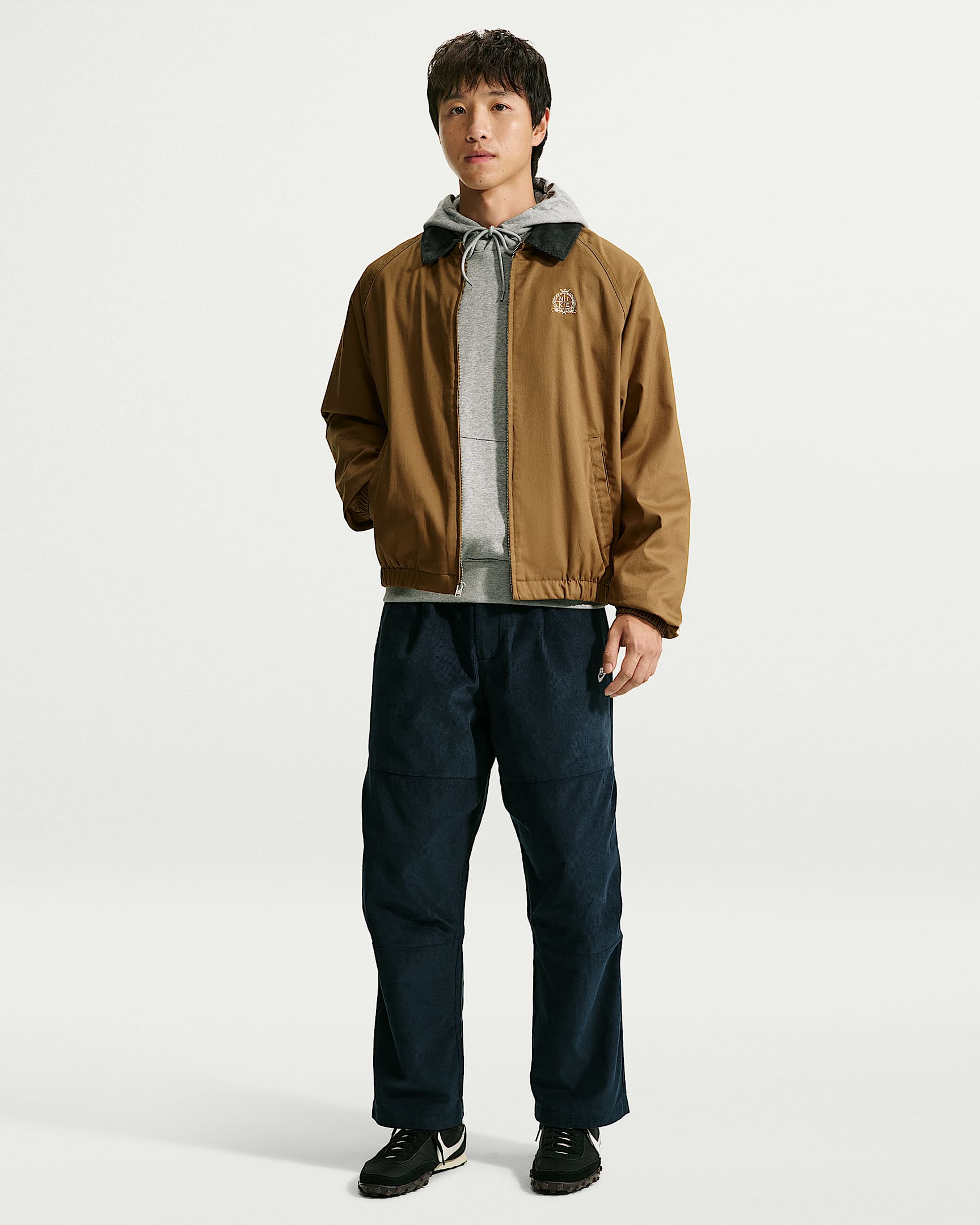 Nike Sportswear Club 男子灯芯绒长裤 - 黑曜石色/白色