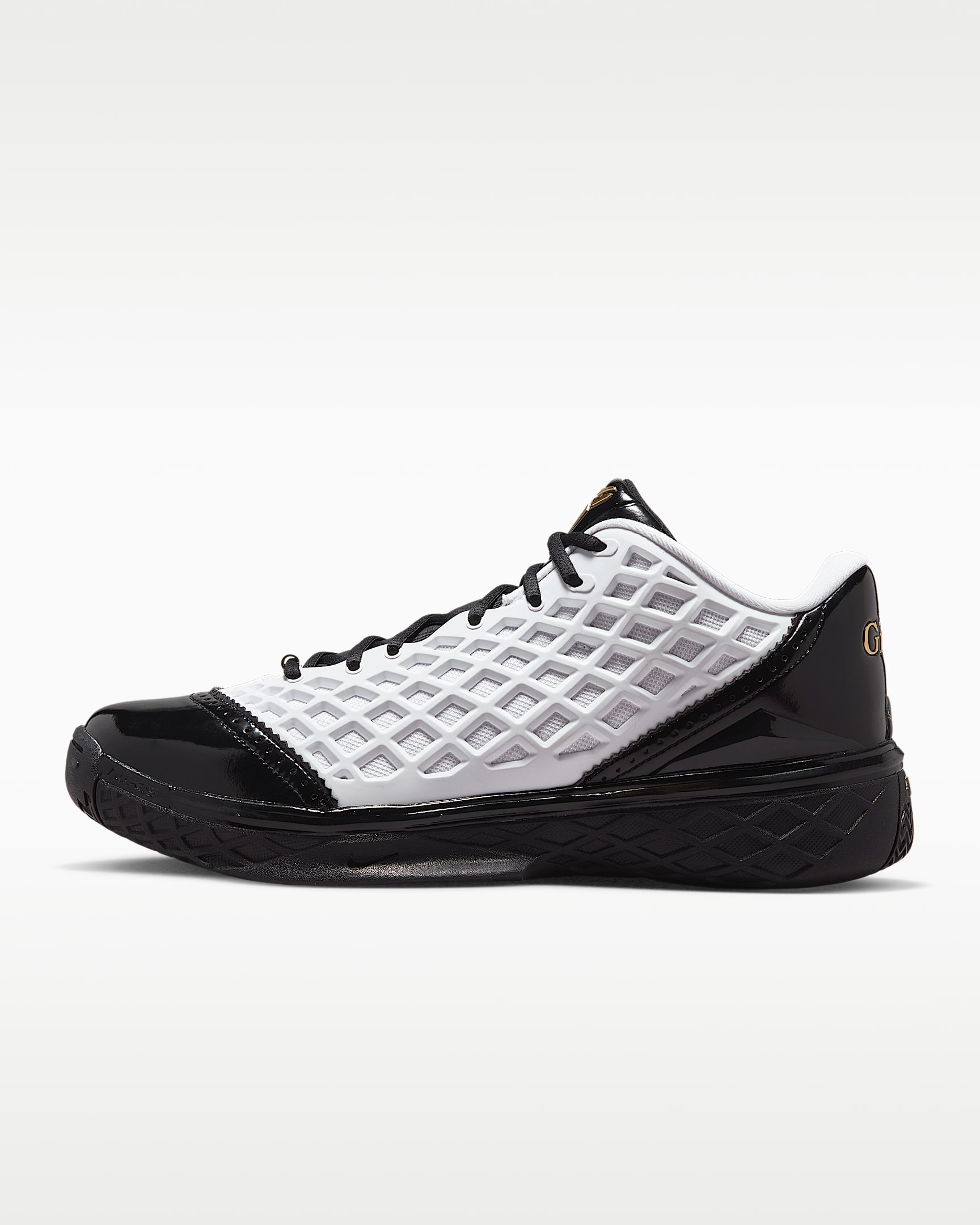 Kobe 3 Low Protro 科比男/女篮球鞋 - 白色/黑/金属色