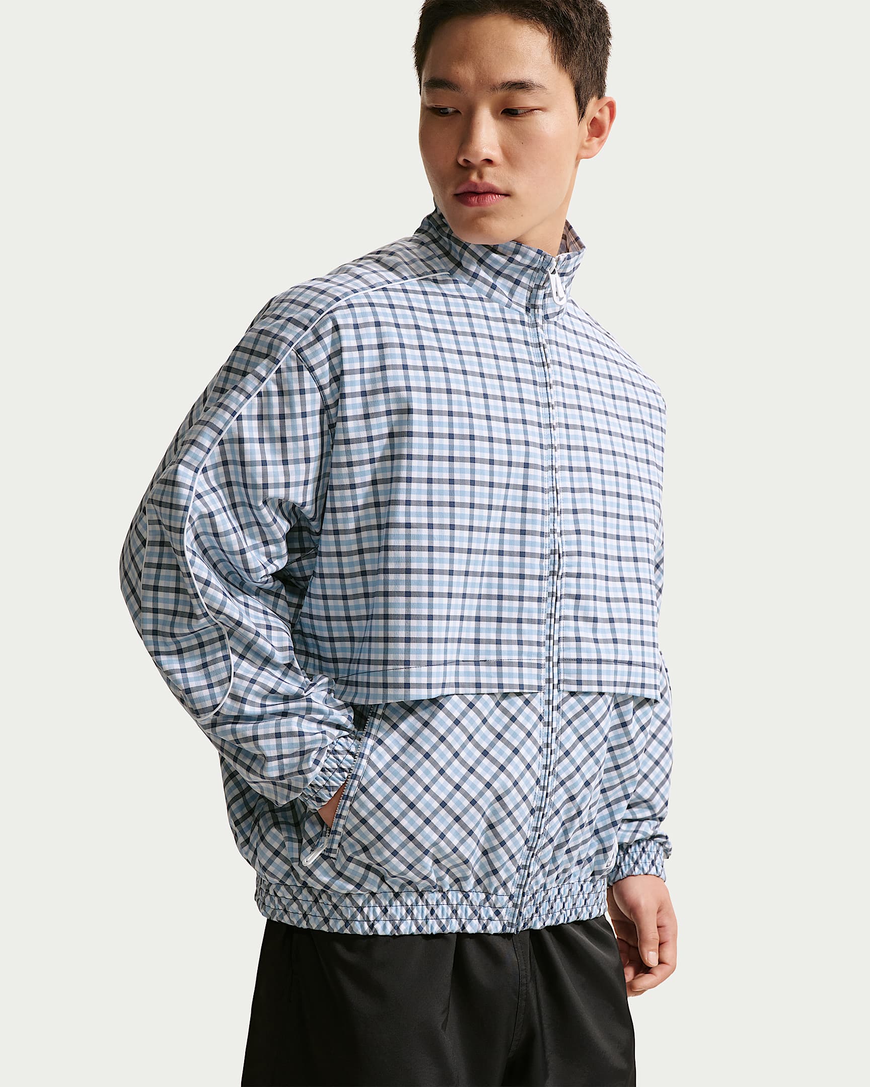 Nike Sportswear 男子梭织运动夹克 - 铝蓝