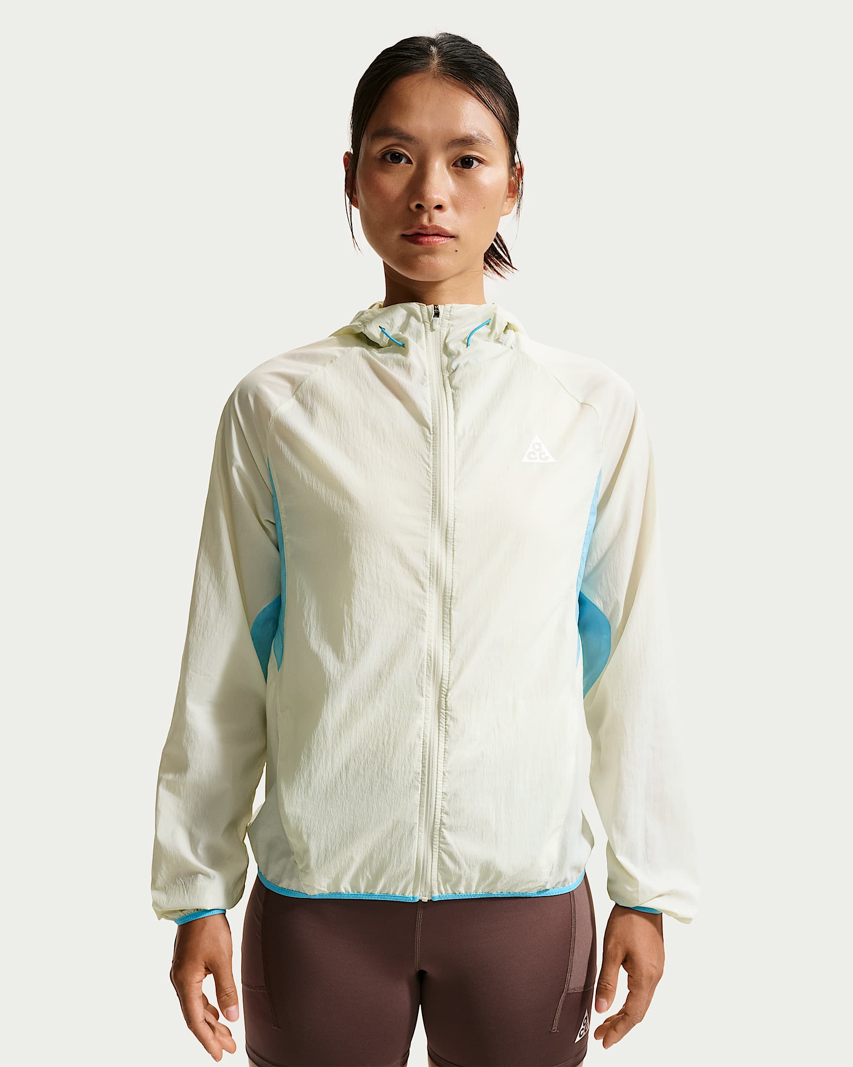 Nike ACG Repel 女子拒水越野跑步夹克 - 海玻璃色/波罗的海蓝/波罗的海蓝/山峰白