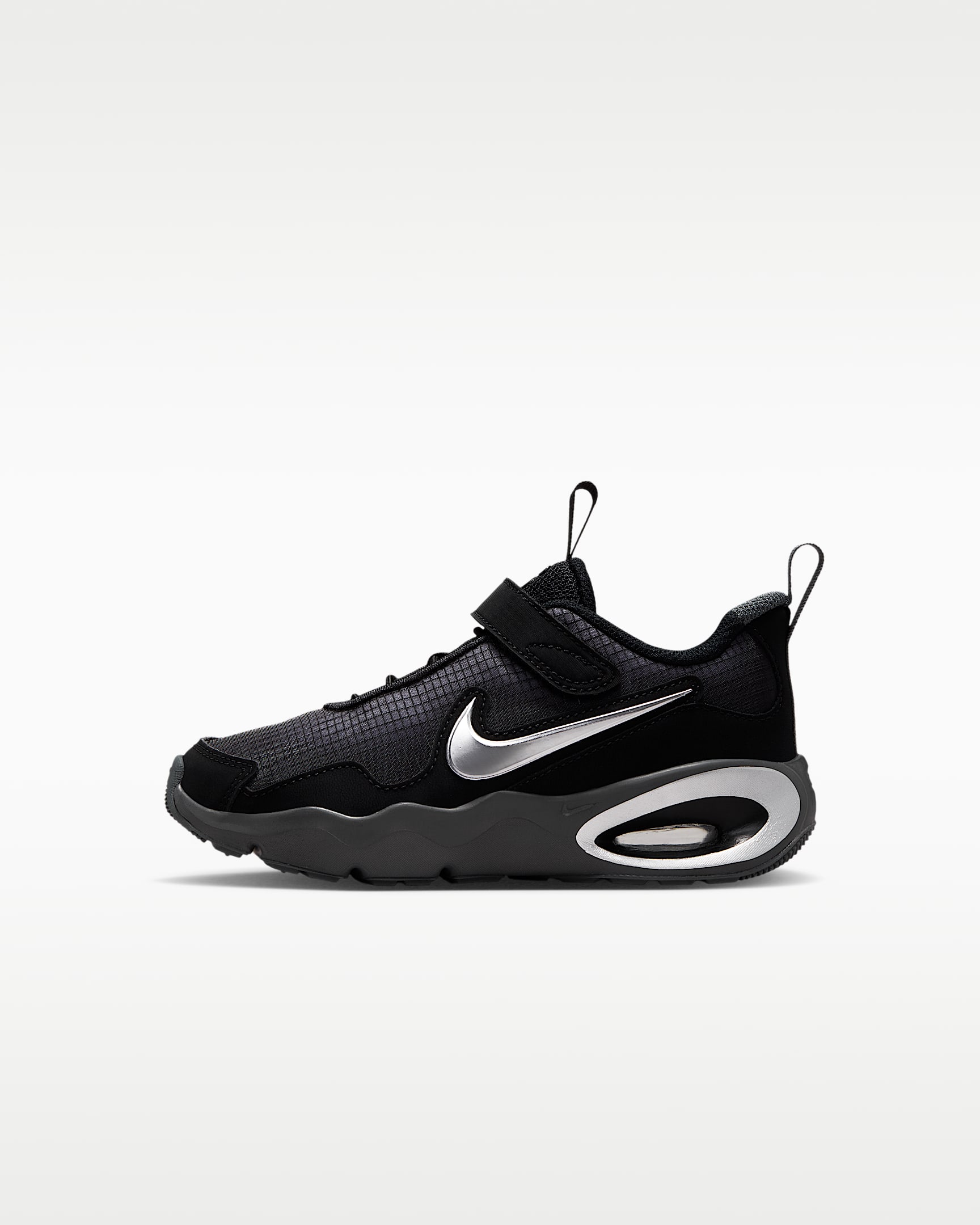 Nike Air Max Nova 幼童运动鞋 - 黑/铁灰/金属银