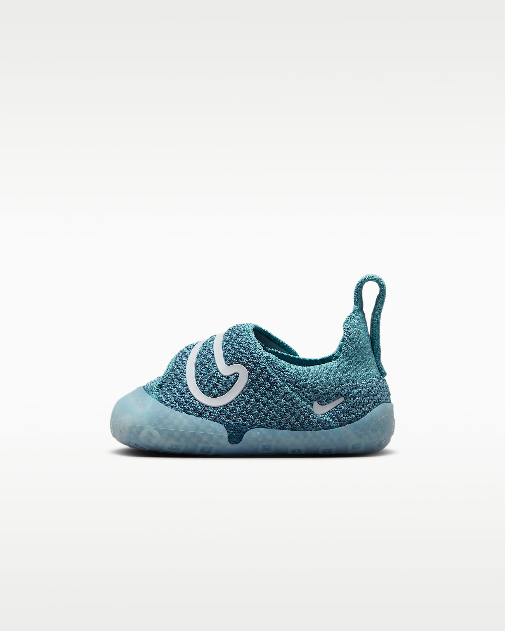 Nike Swoosh 1 耐克宝宝勾婴童易穿脱运动鞋 - 牛仔蓝绿/烟灰蓝/蔚蓝/白色