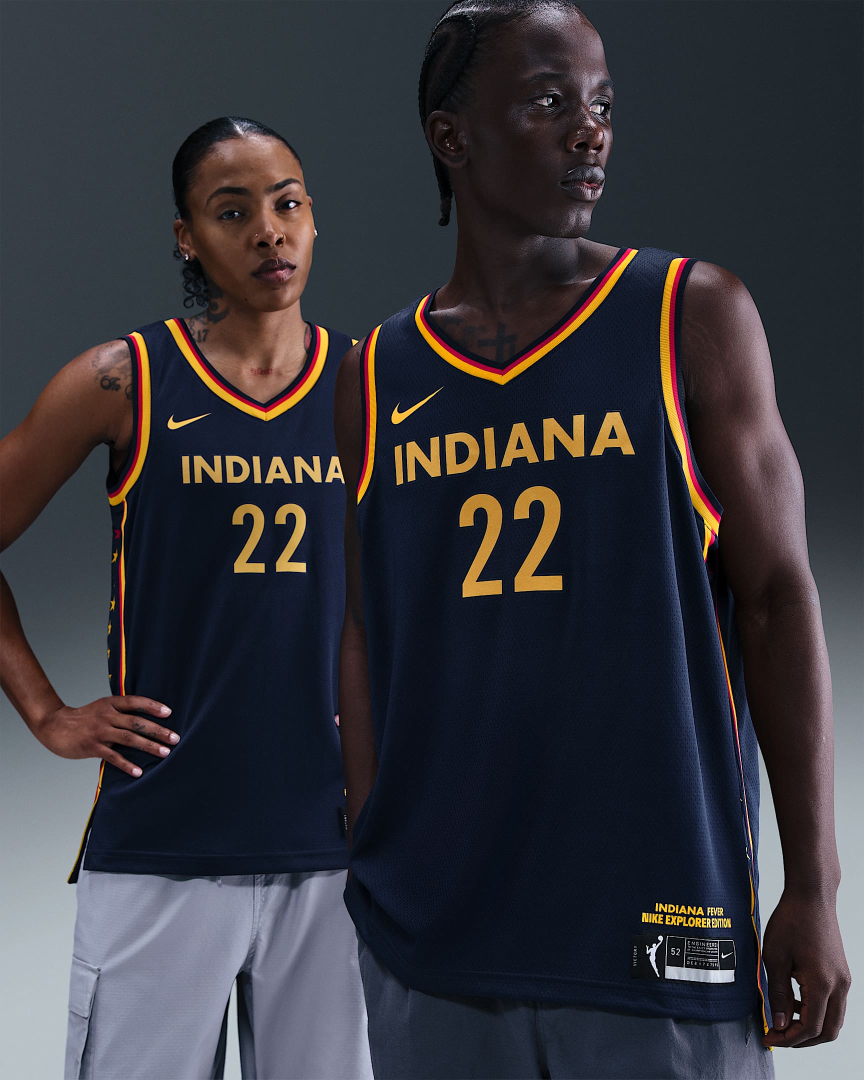 印第安纳狂热队 Explorer Edition Nike WNBA Victory Jersey Dri-FIT 速干科技女子球衣 - 大学深蓝