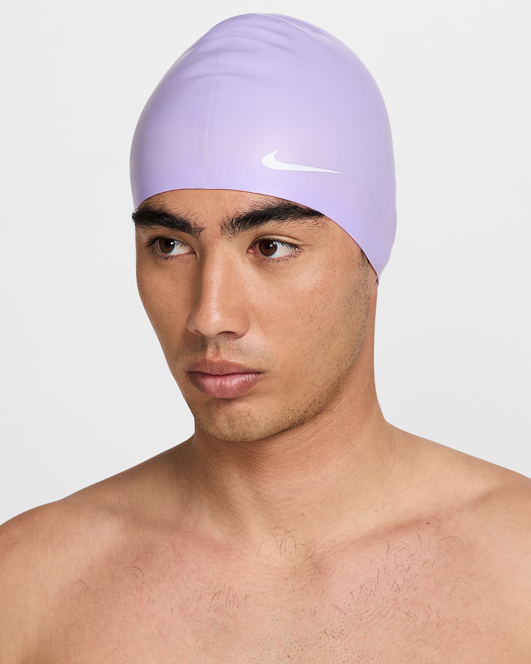 Nike Swim 硅胶泳帽 - 绣球花紫/白色