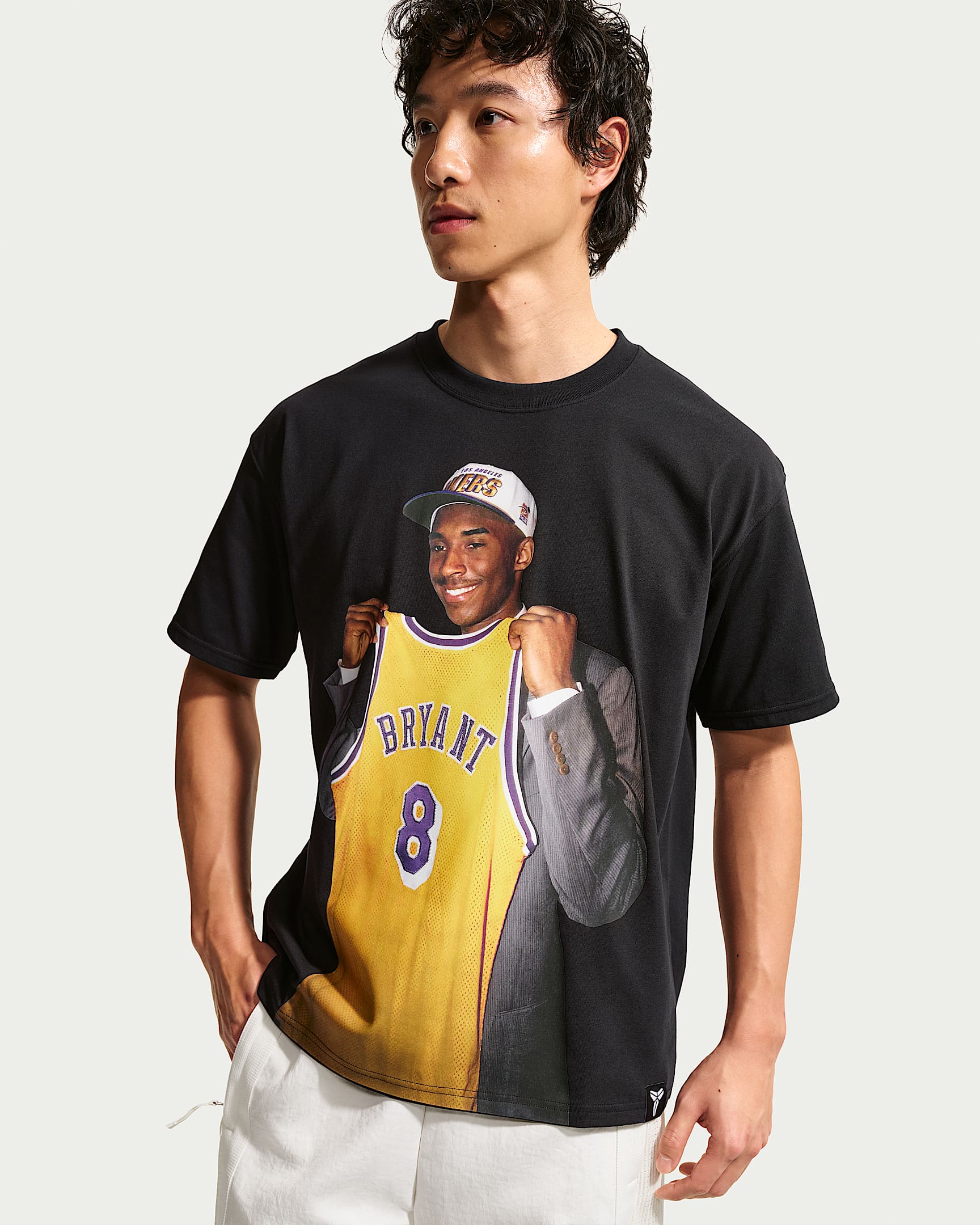 Kobe "Draft Pack" 科比男子速干短袖篮球T恤 - 黑