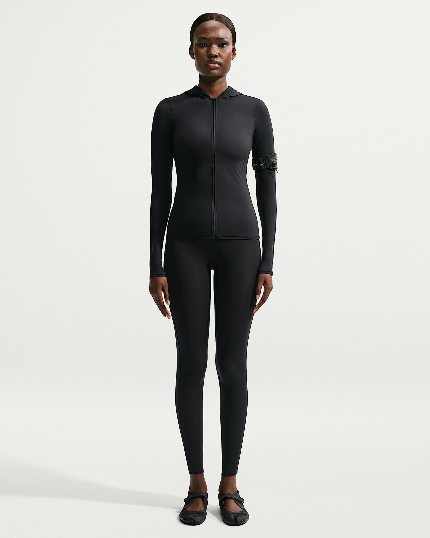 NikeSKIMS Weightless 女子高腰 V 型拼接紧身裤 - NSKM Obsidian/NSKM Obsidian