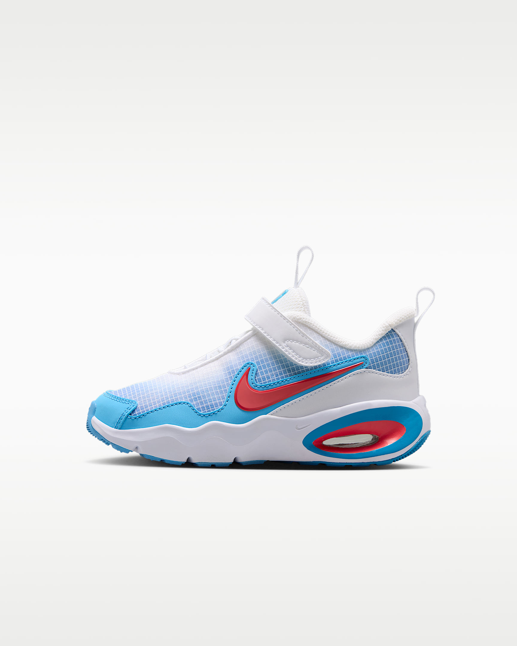 Nike Air Max Nova 幼童运动鞋 - 白色/极光蓝/足球蓝/熔化红