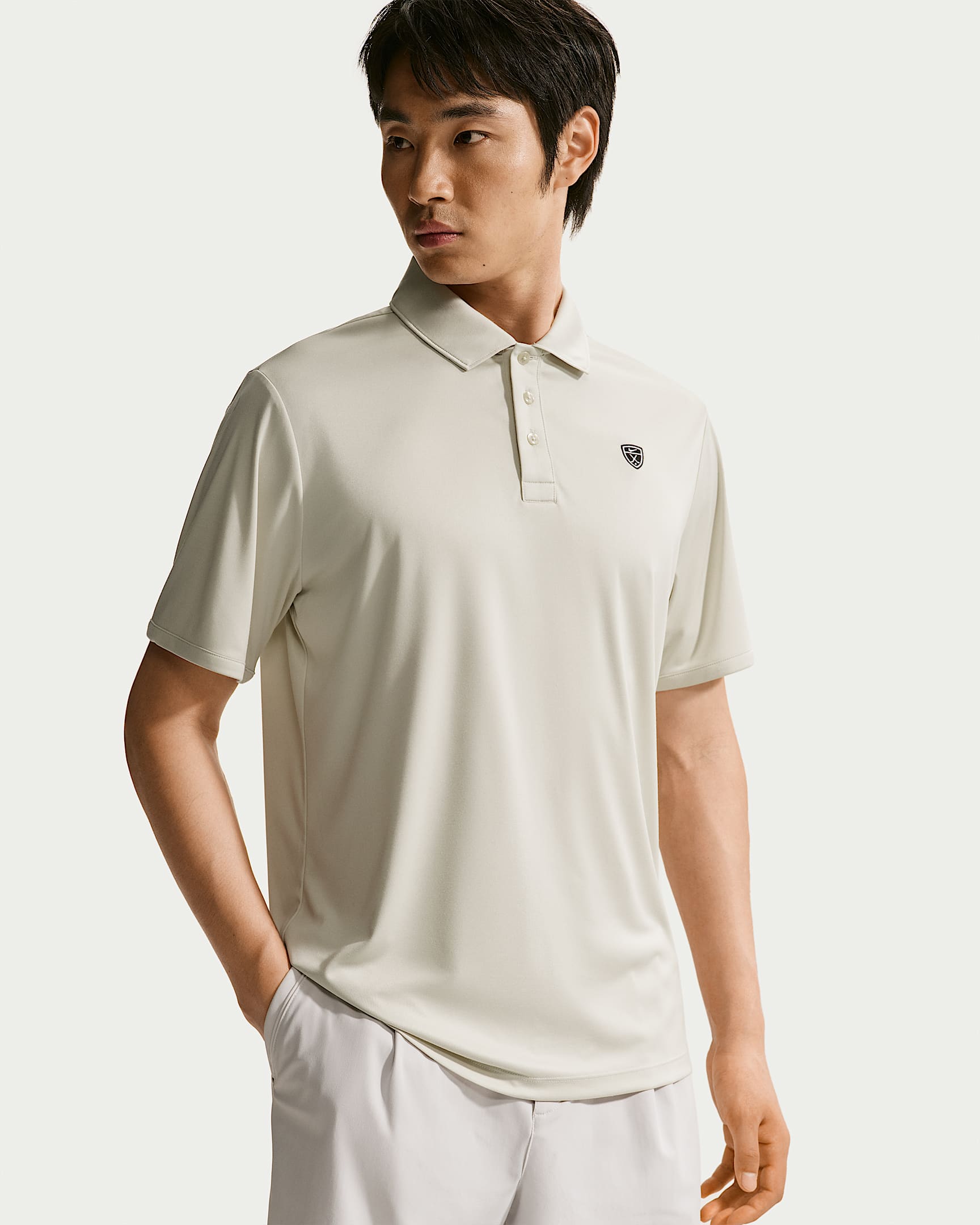 Nike Par Dri-FIT 男子防晒速干短袖高尔夫翻领T恤 - 浅土褐/浅土褐