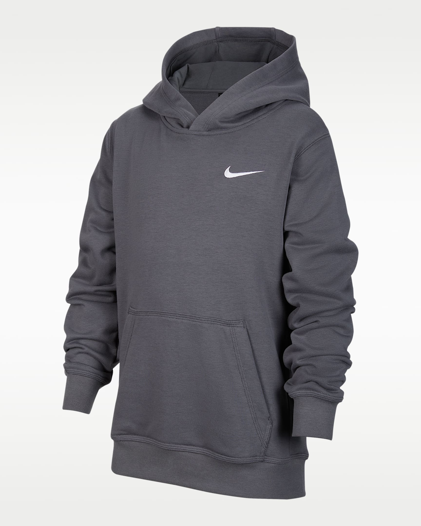 Nike Team Club 大童套头连帽衫 - 暗灰