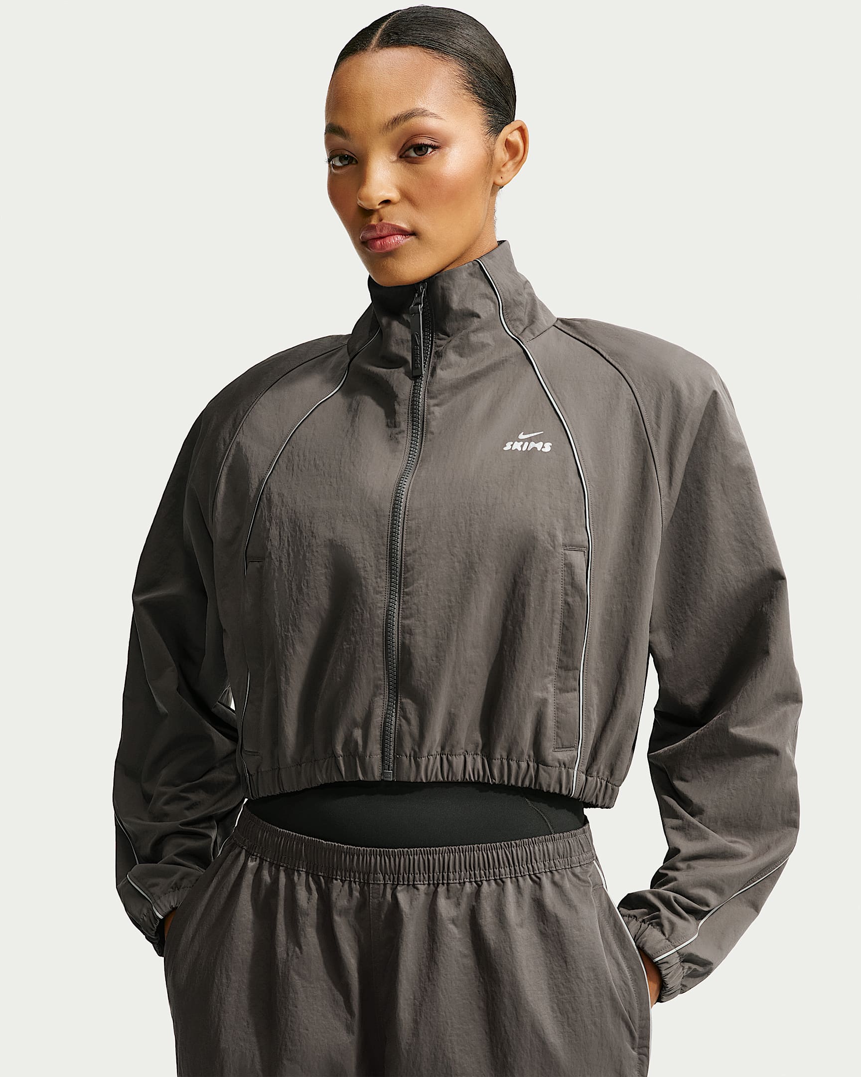 NikeSKIMS Crunchy Nylon 女子短款夹克 - NSKM Boulder