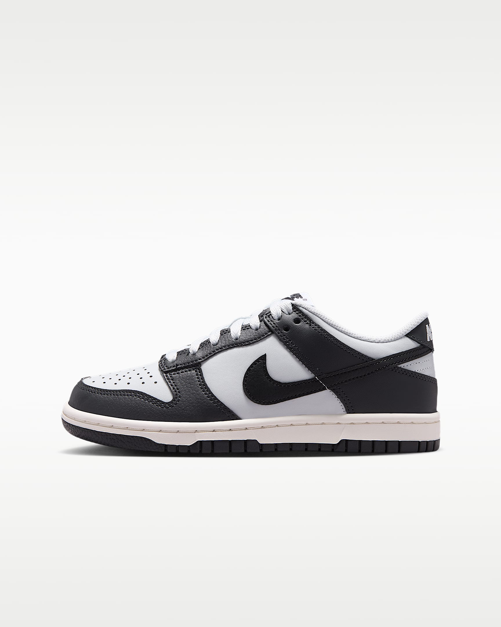 Nike Dunk Low 大童运动鞋 - 灰黑/幻影灰白/帆白/黑