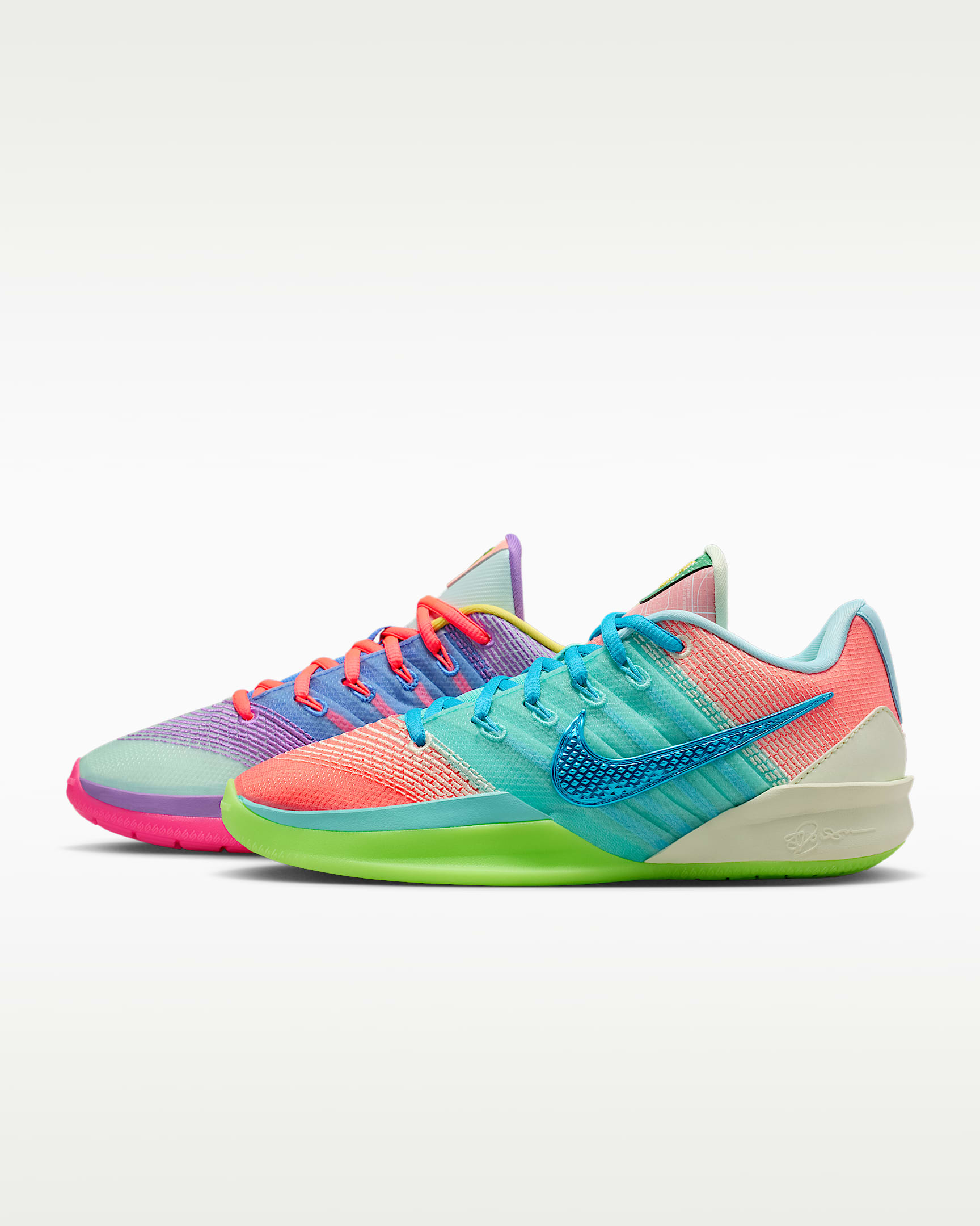 Sabrina 3 "What The?" 萨布丽娜男/女篮球鞋 - 伊格鲁蓝/水晶蓝/浅原子粉/火山岩红