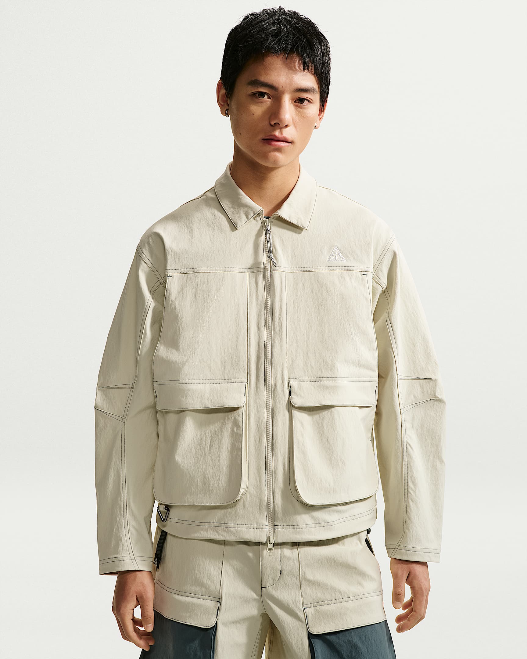 Nike ACG "Smith Summit" 马年限定脱缰系列新年款男子防晒拒水夹克 - 海玻璃色/矿物岩板蓝/山峰白