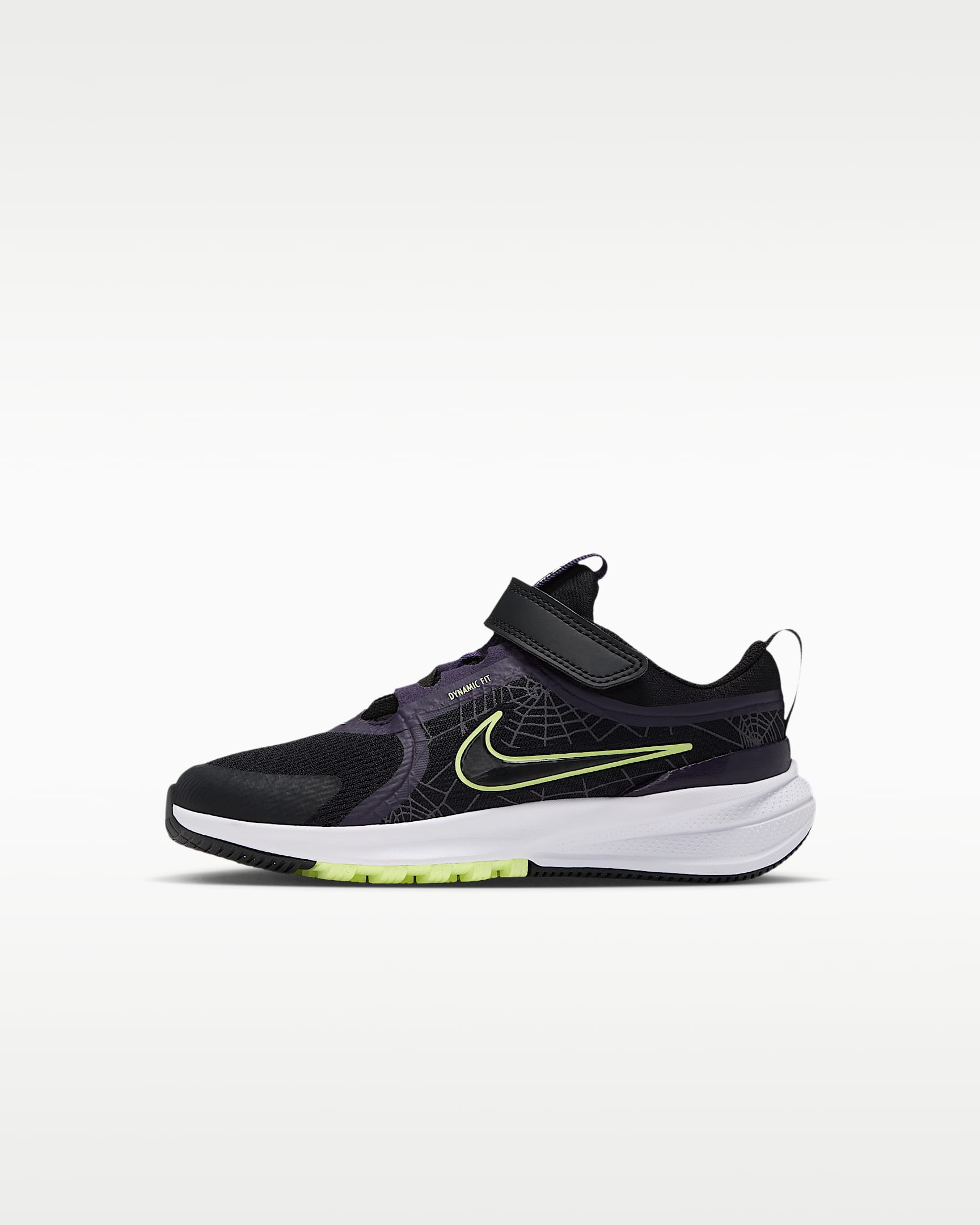 Nike Star Runner 5 SE 耐克摘星号幼童运动鞋 - 黑/王朝紫/微黄绿/黑