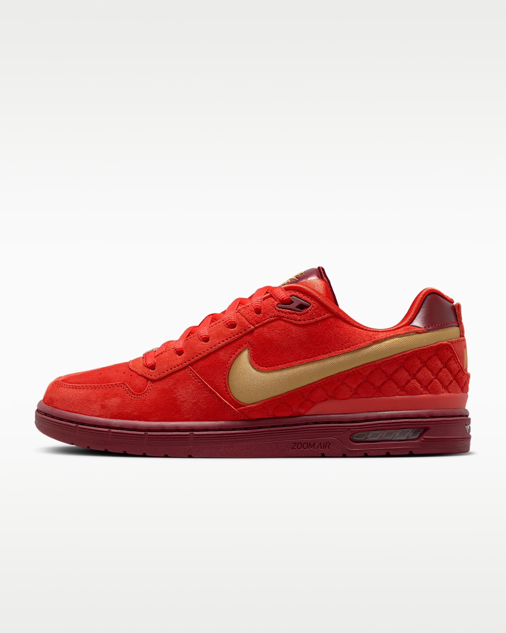 Paul Rodriguez Nike Zoom Air Low "Habanero Red and Team Red" 男子滑板鞋 - 哈瓦那红/队红/哈瓦那红/俱乐部金