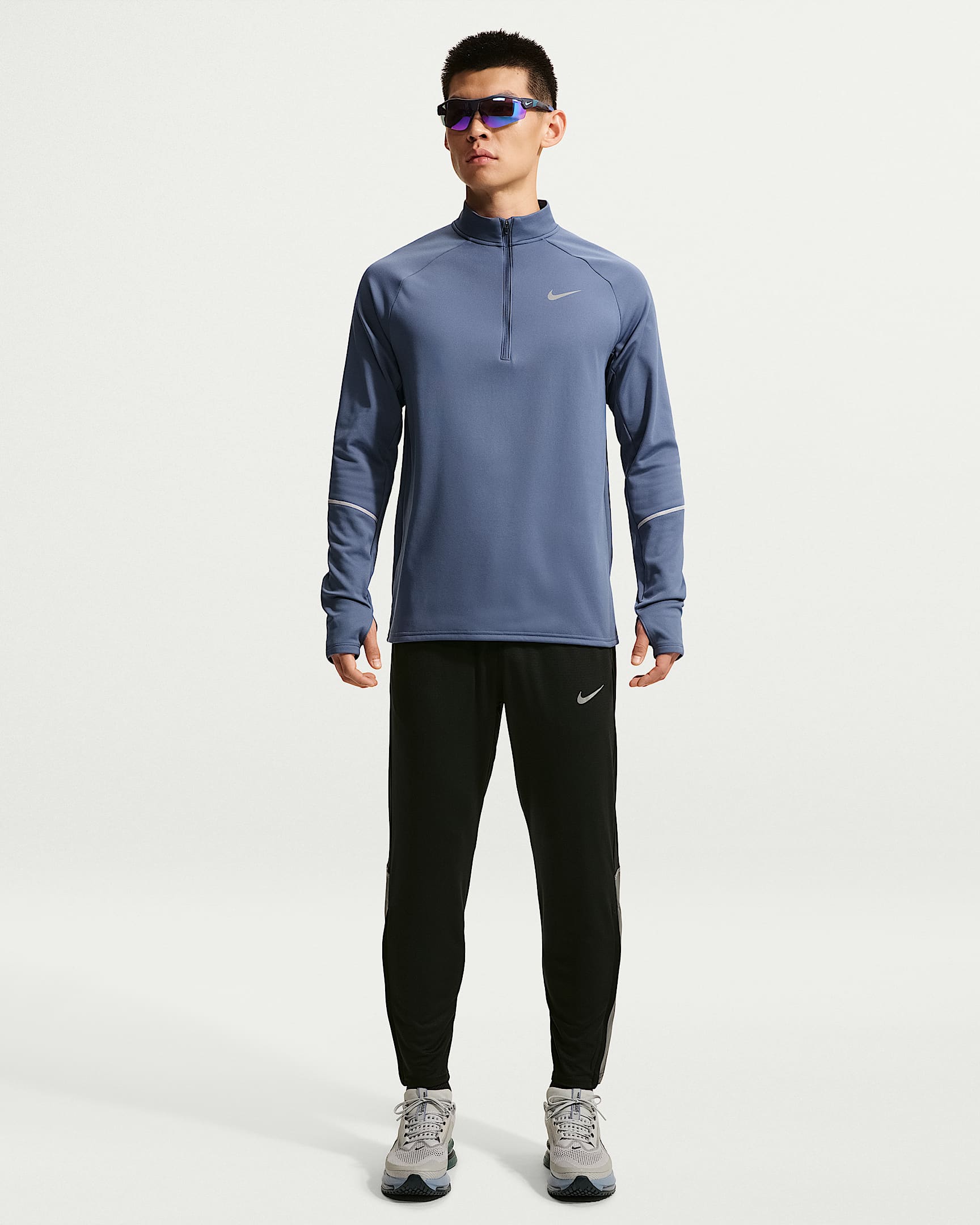 Nike Miler Winterized Dri-FIT 男子冬季款速干针织跑步长裤 - 黑