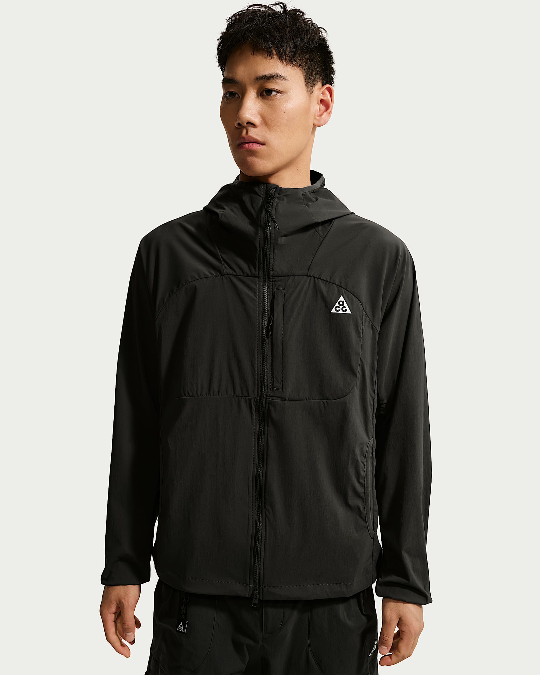 Nike ACG "Five Towers" 男子速干夹克防晒衣 - 煤黑/煤黑/山峰白