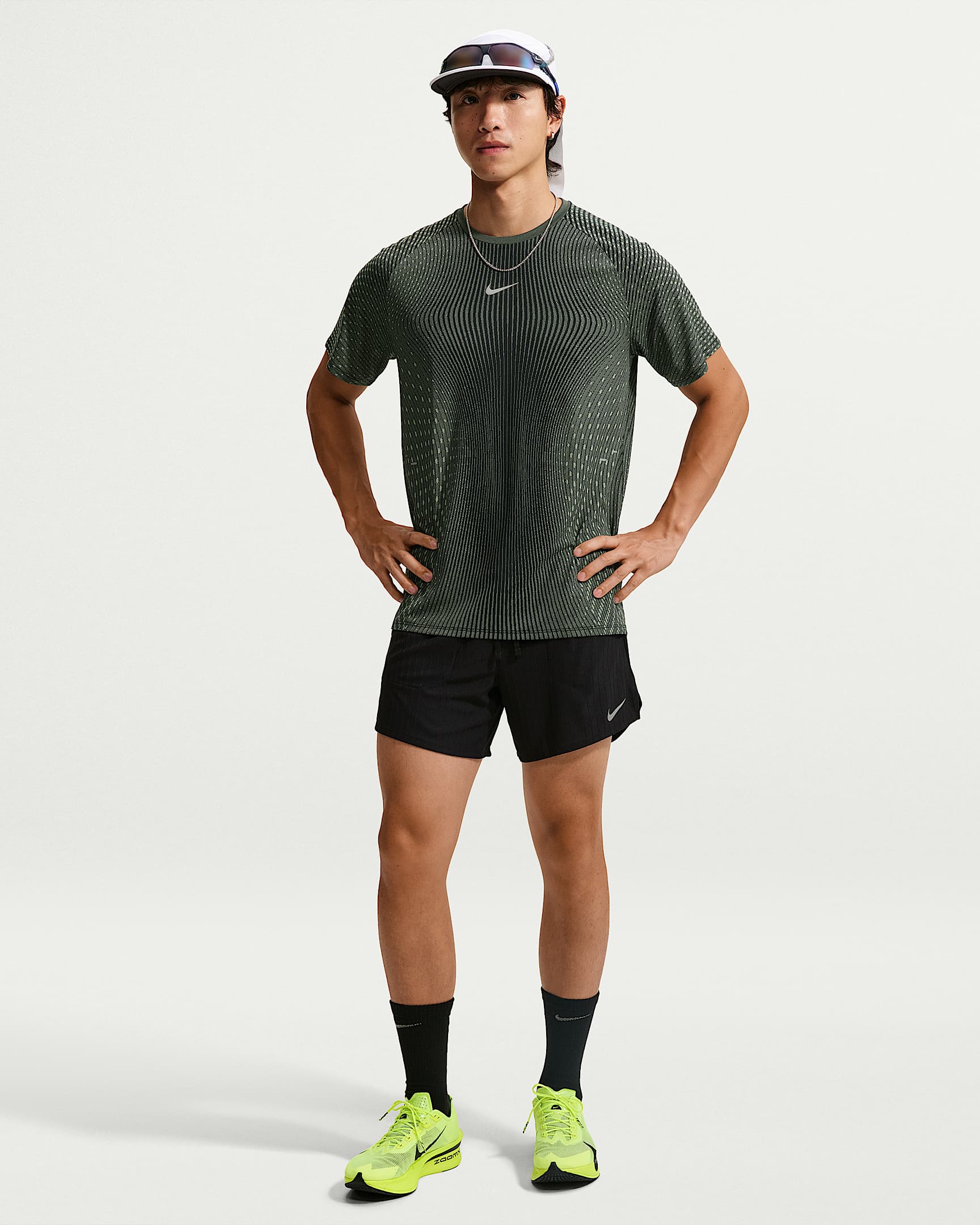 Nike Stride Aero-FIT 男子跑步短裤(含衬裤) - 黑