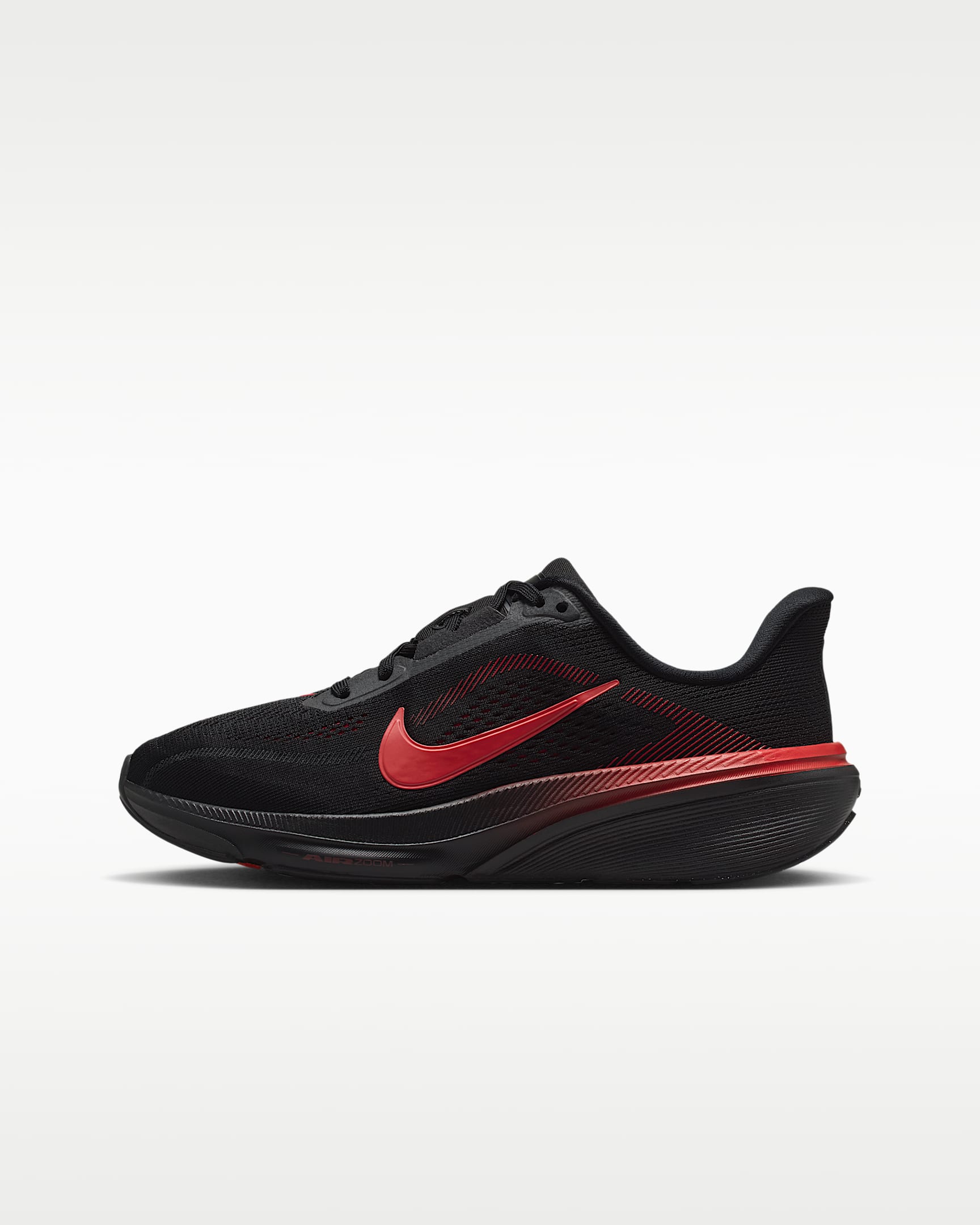 Nike Pegasus 42 耐克小飞马大童公路跑步鞋 - 黑/大学红/狼灰/亮深红