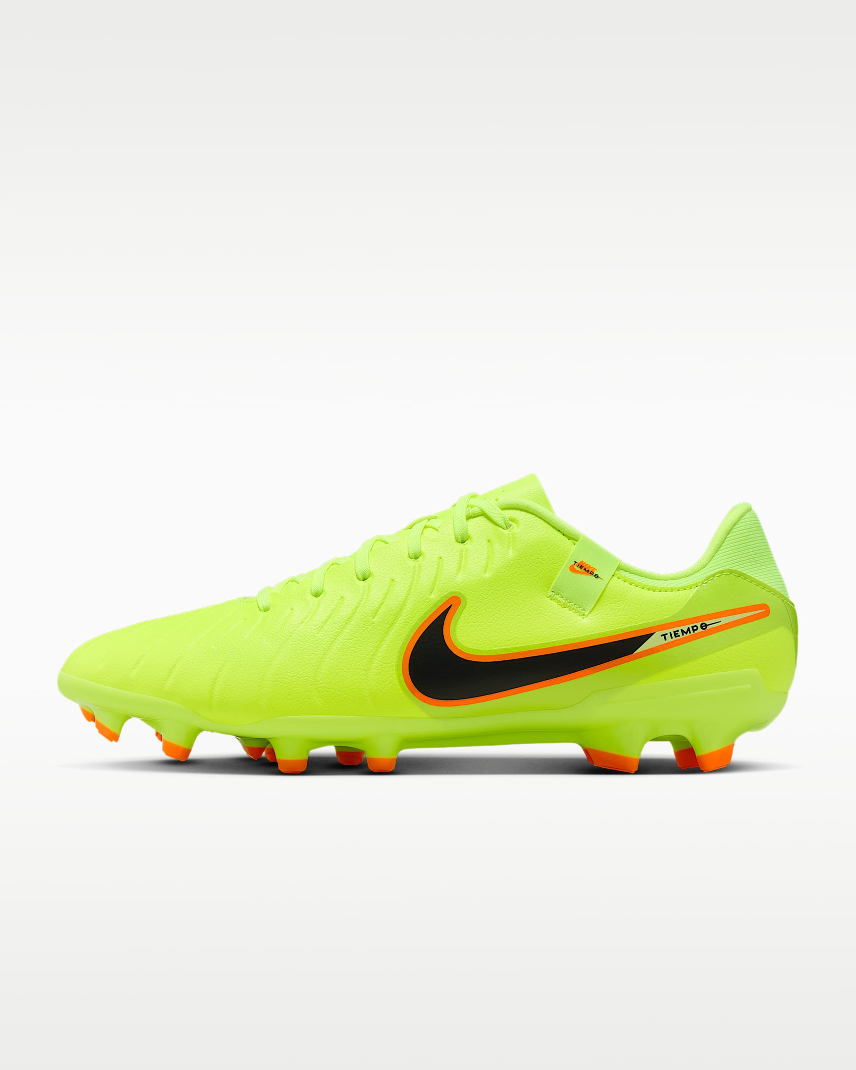 Nike Tiempo Legend 10 Academy 耐克传奇系列 MG 多种场地低帮足球鞋 - 荧光黄/黑