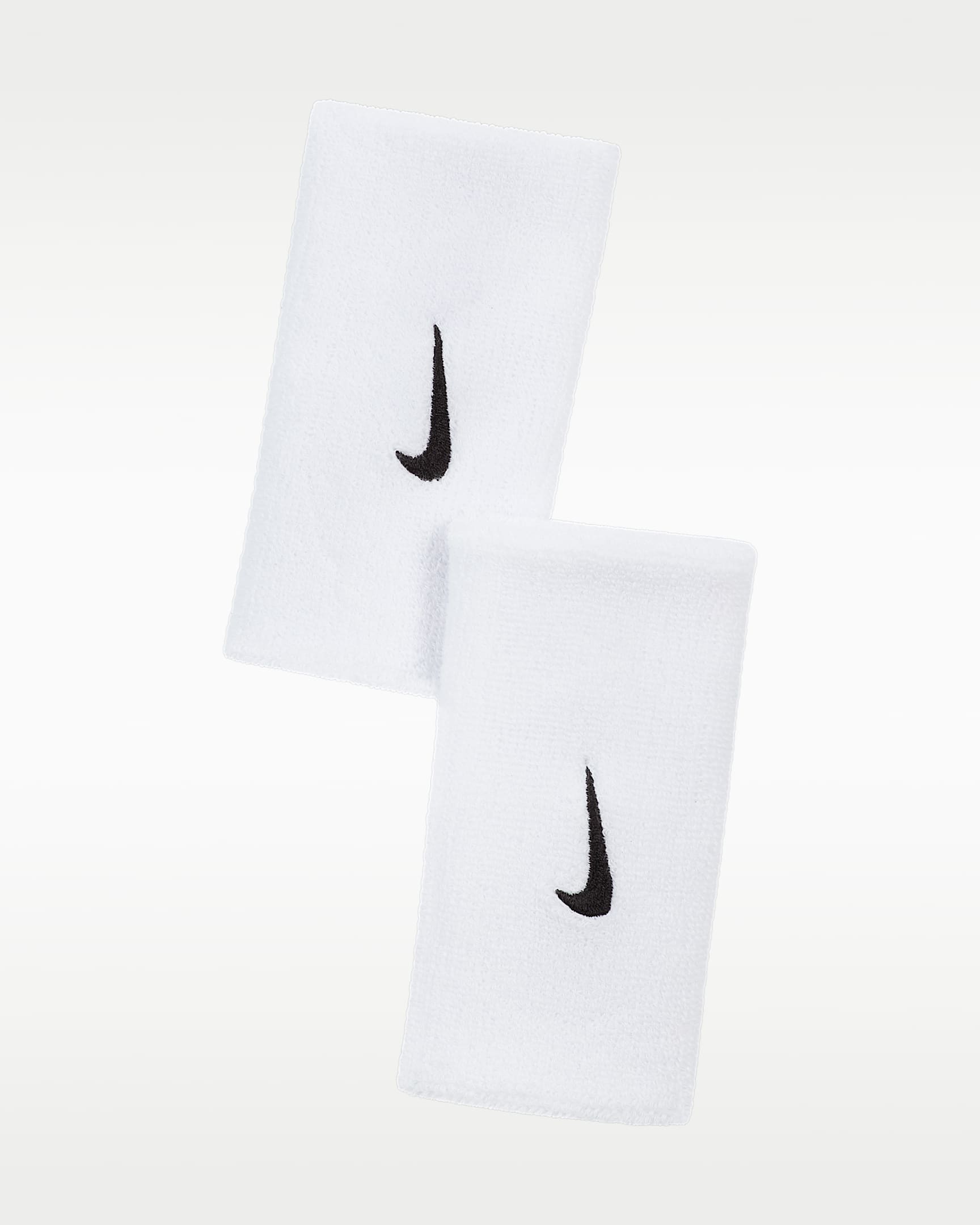 Nike Swoosh Doublewide 2.0 护腕(1 对) - 白色/黑