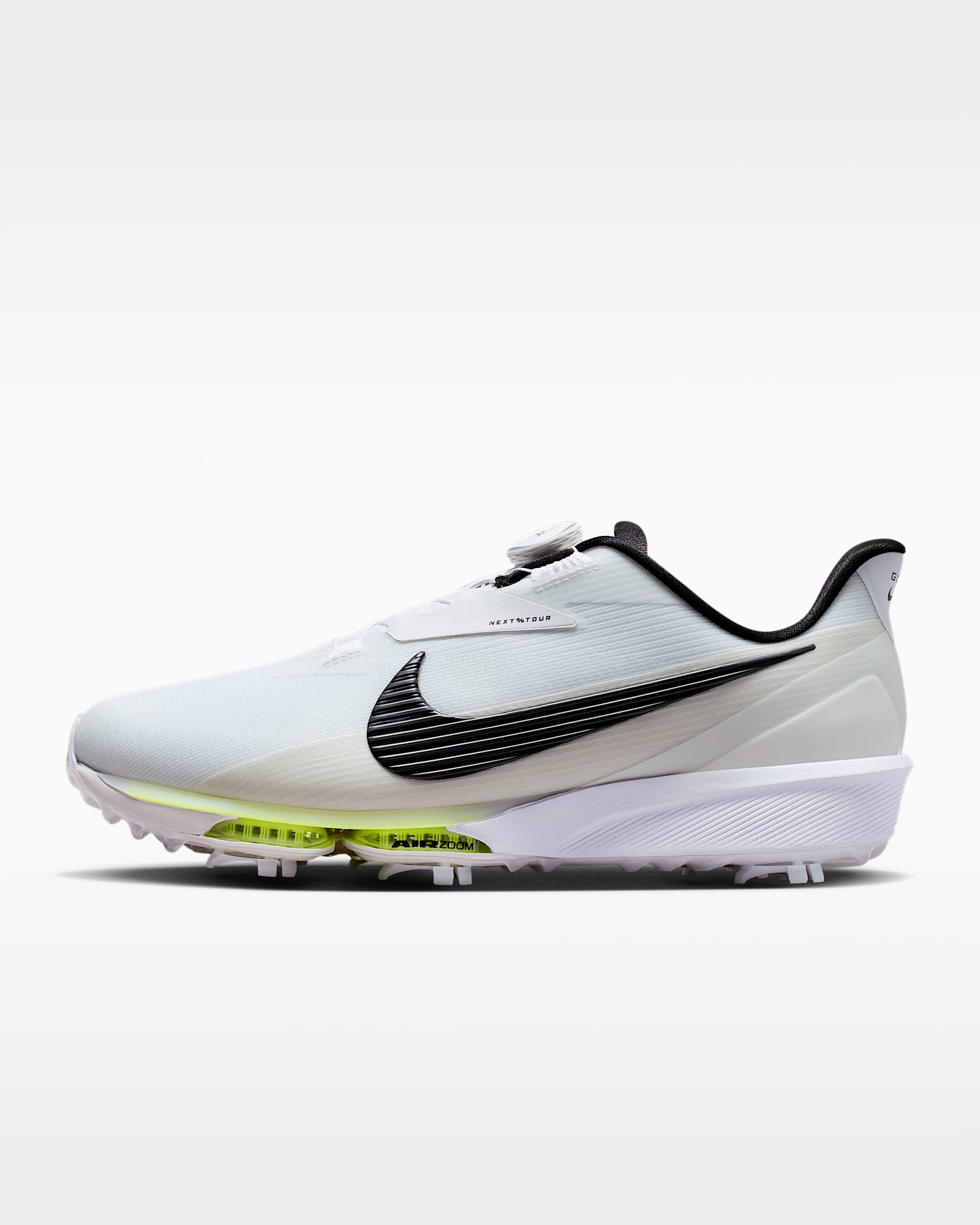 Nike NEXT% TOUR BOA 3 男/女高尔夫球鞋(宽版) - 白色/幻影灰白/黑