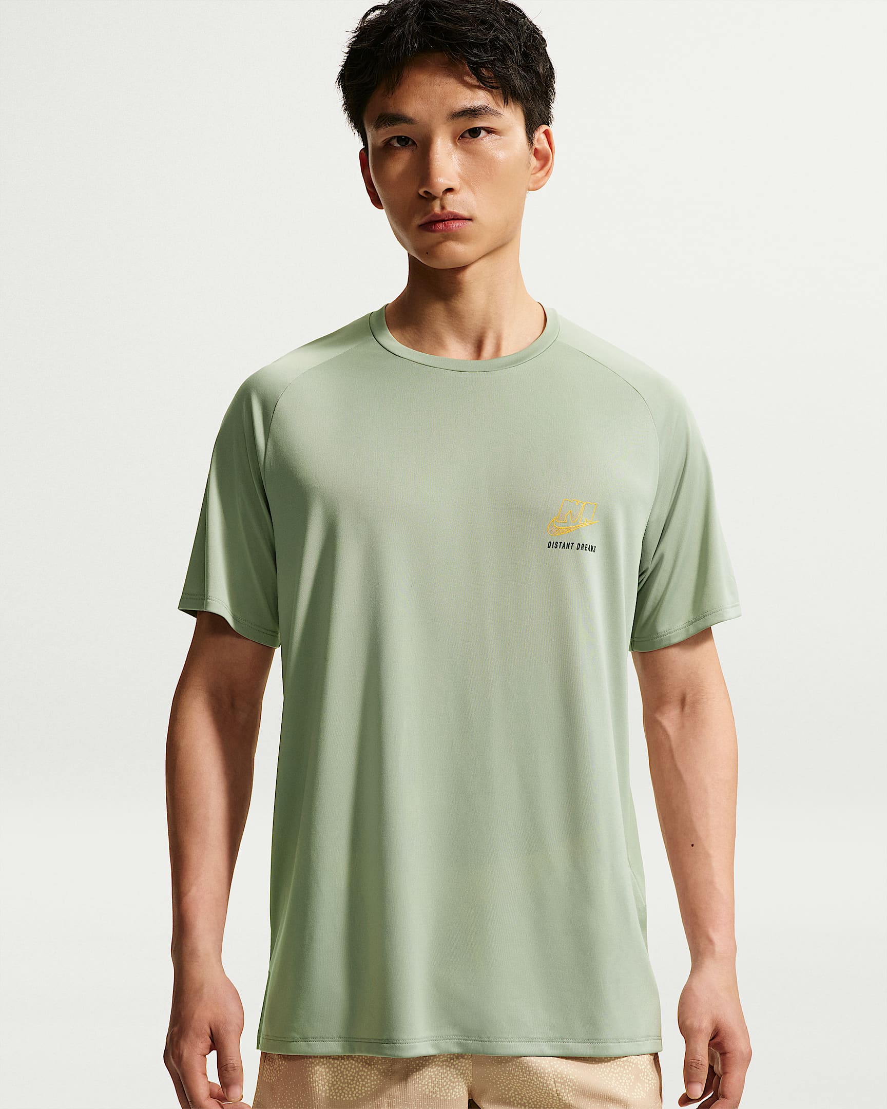 Nike Stride Dri-FIT ADV 男子速干短袖跑步上衣 - 地平线绿