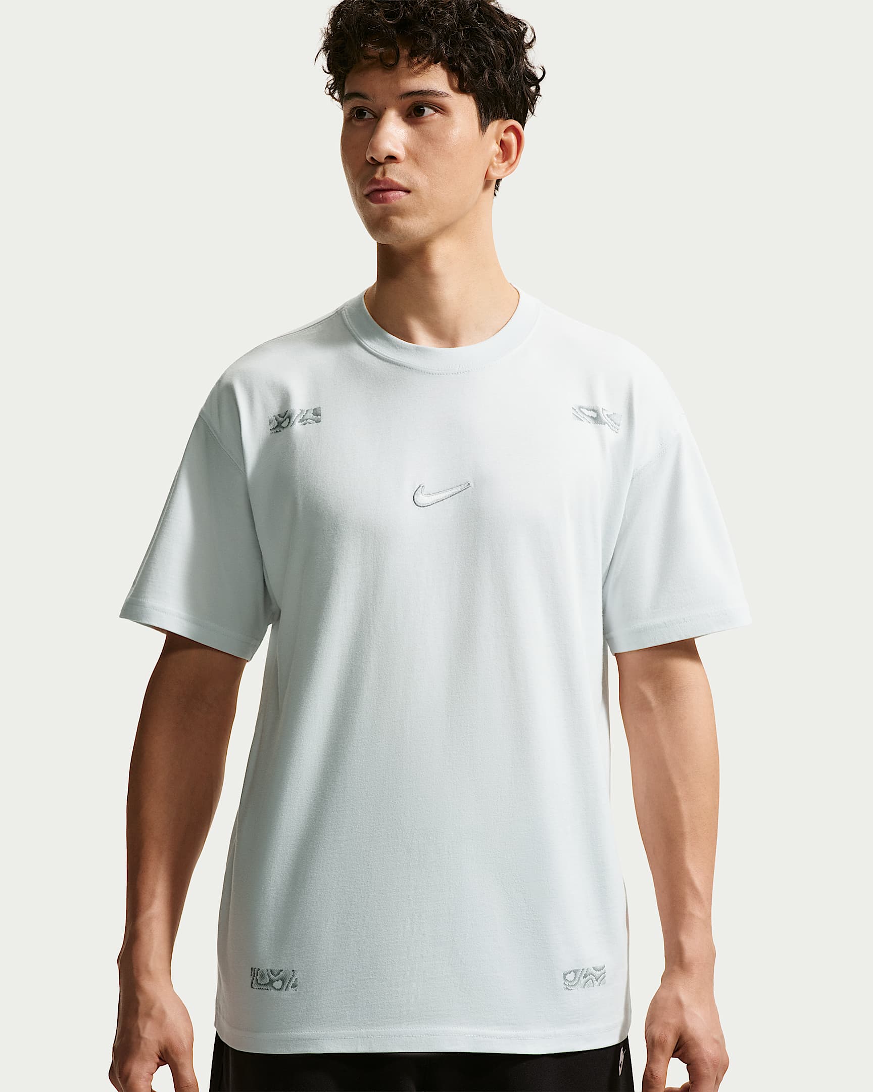 Nike Sportswear 男子短袖T恤 - 米白