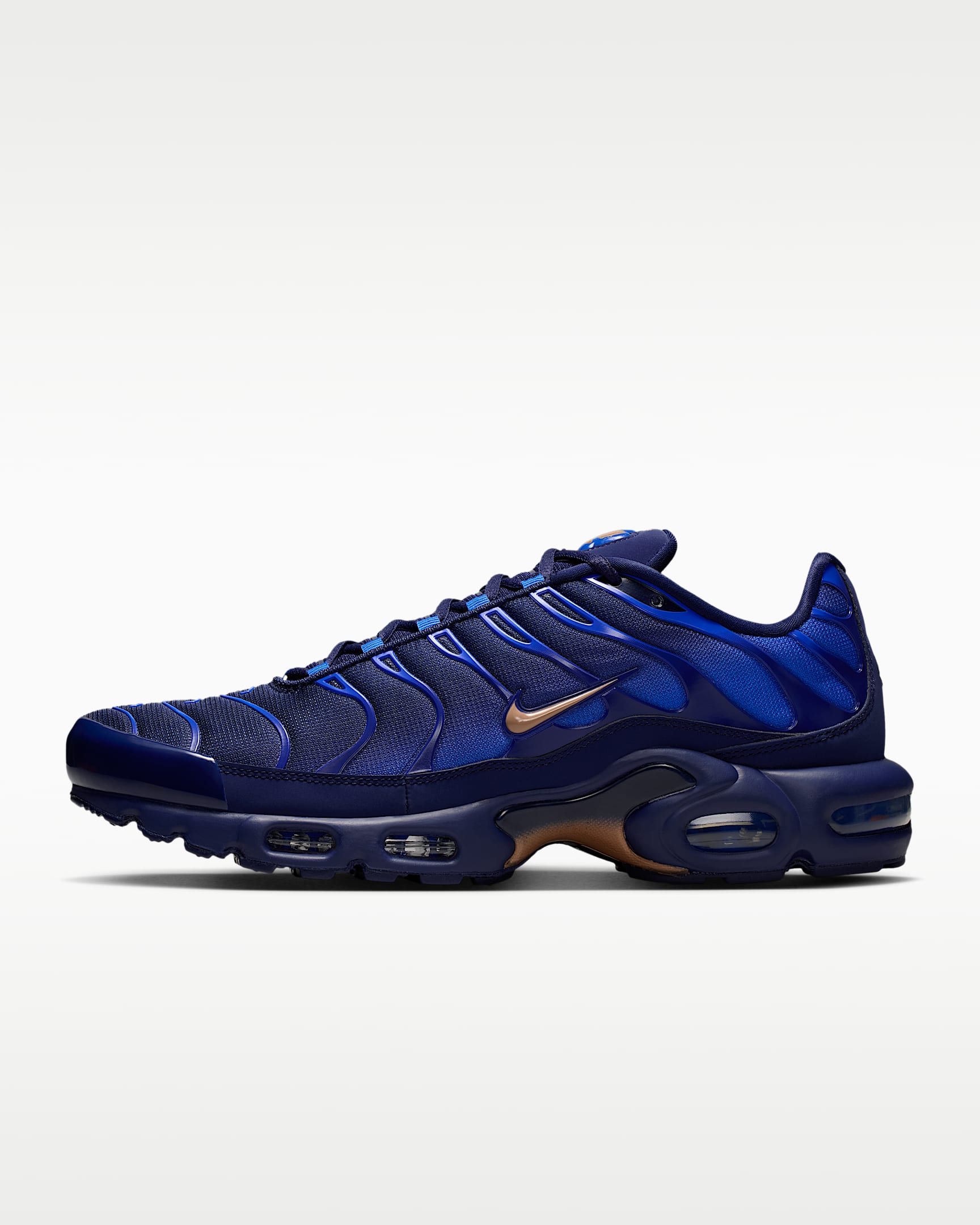 Nike Air Max Plus OG 男子运动鞋 - 黑蓝/游戏宝蓝/金属铜