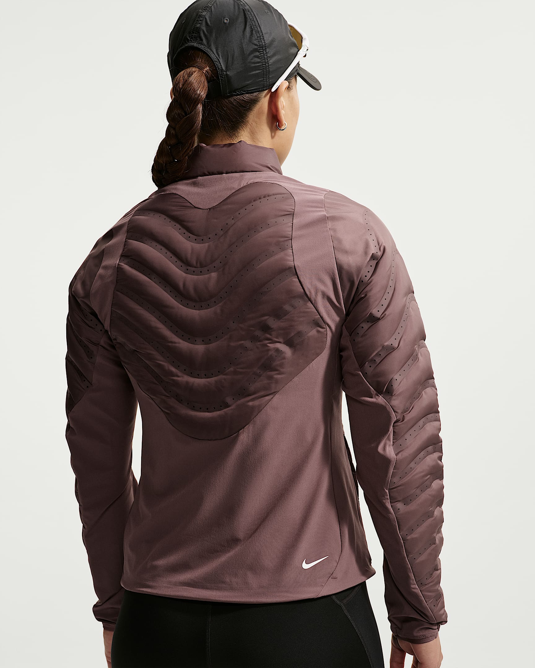 ACG Lava Loft Therma-FIT 姚妙同款女子 750 蓬羽绒拼接夹克 - 图腾黑紫/图腾黑紫/图腾黑紫/山峰白