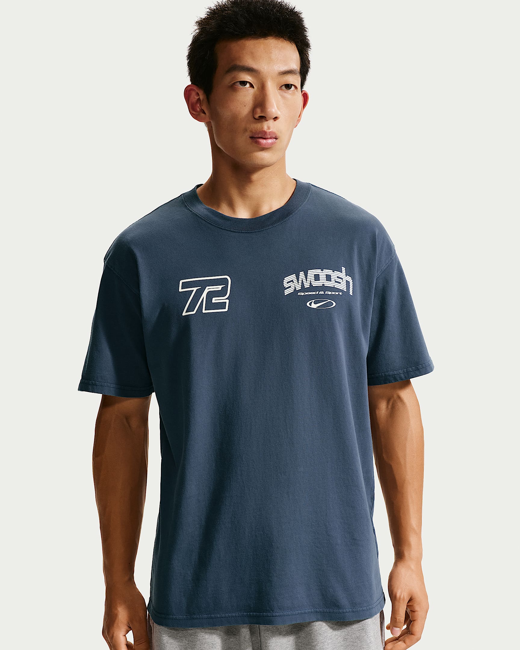 Nike Sportswear 男子短袖T恤 - 闪电蓝