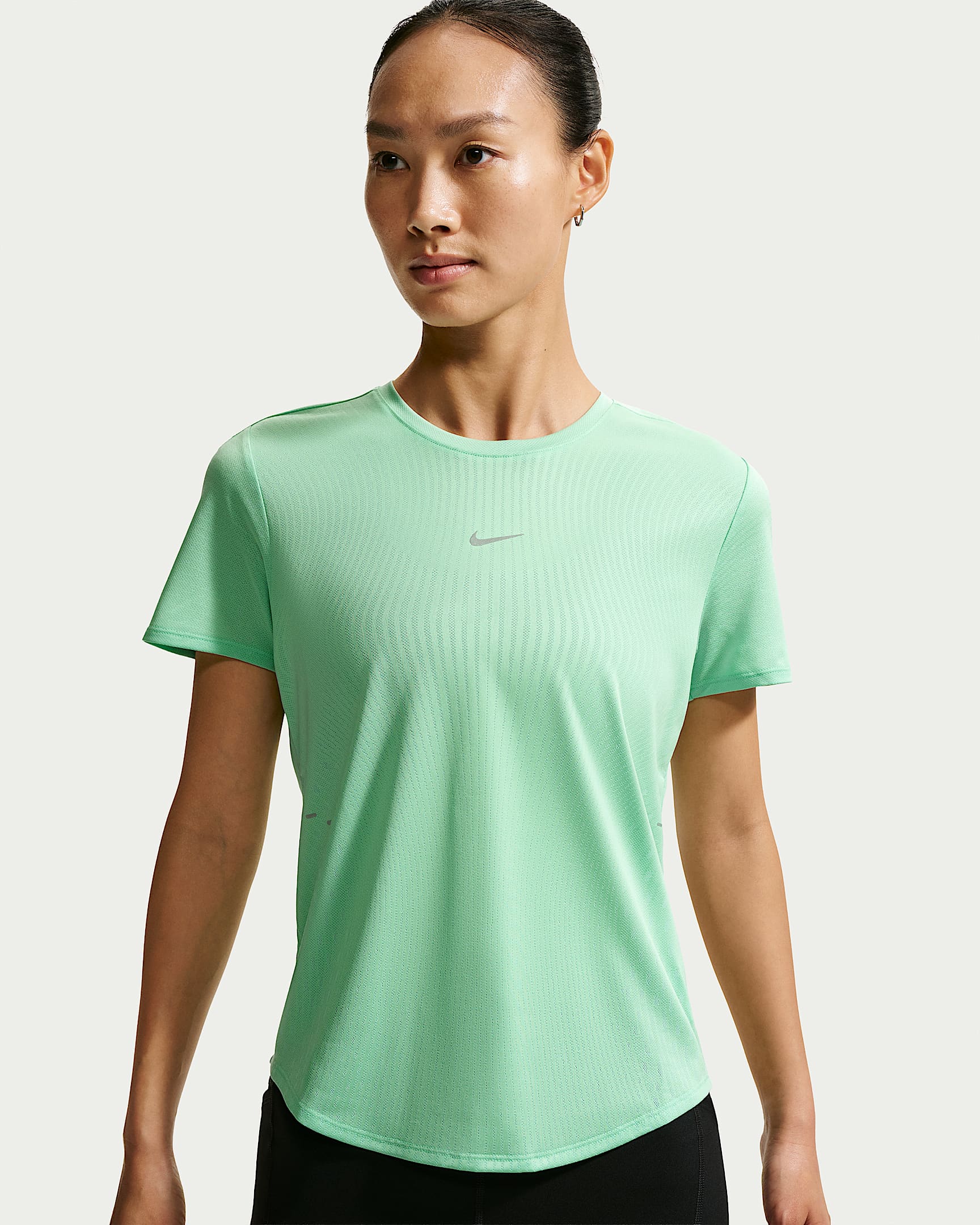 Nike Swift Aero-FIT 女子短袖跑步上衣 - 梦幻绿/铝蓝