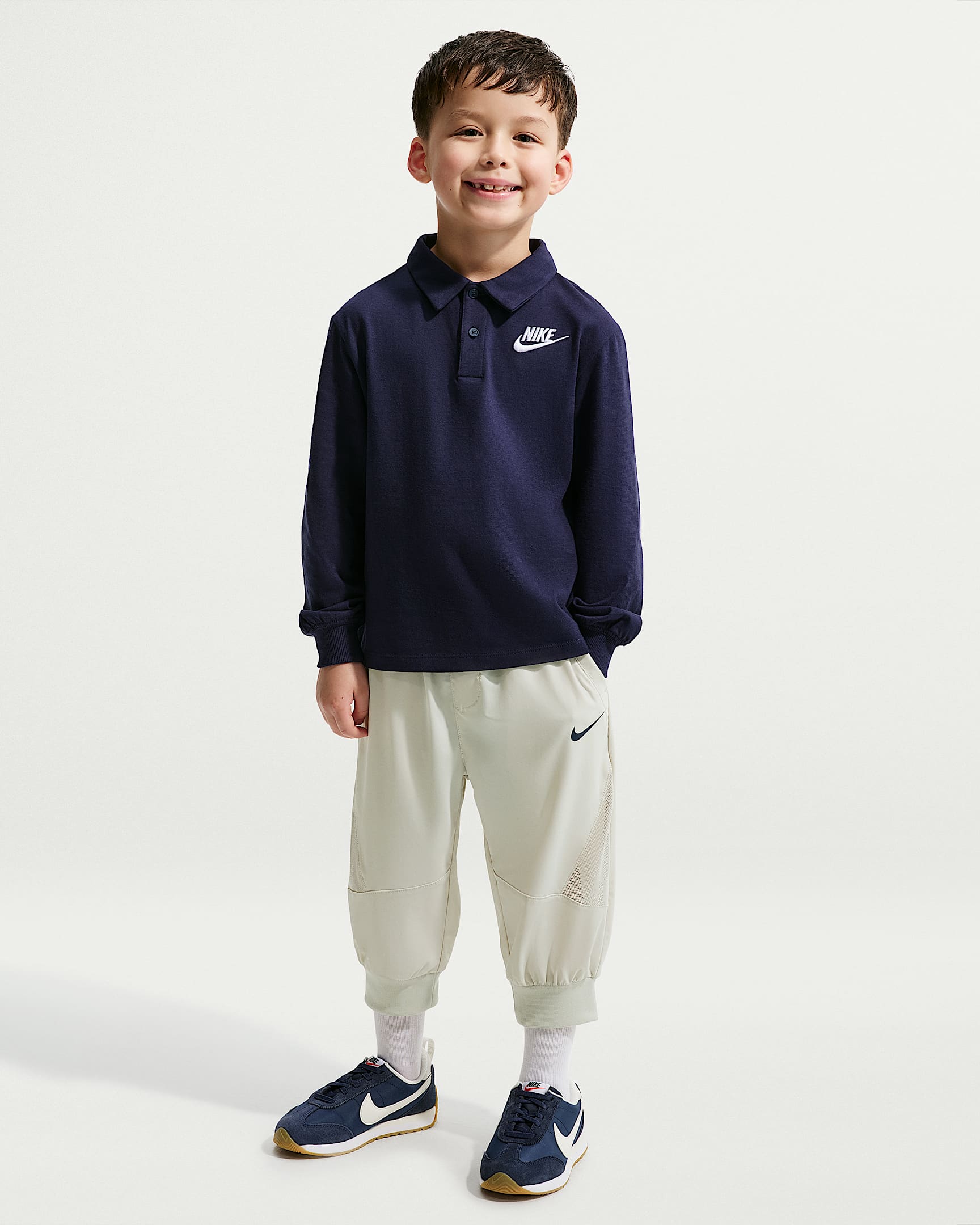 Nike 幼童梭织七分裤 - 浅骨色