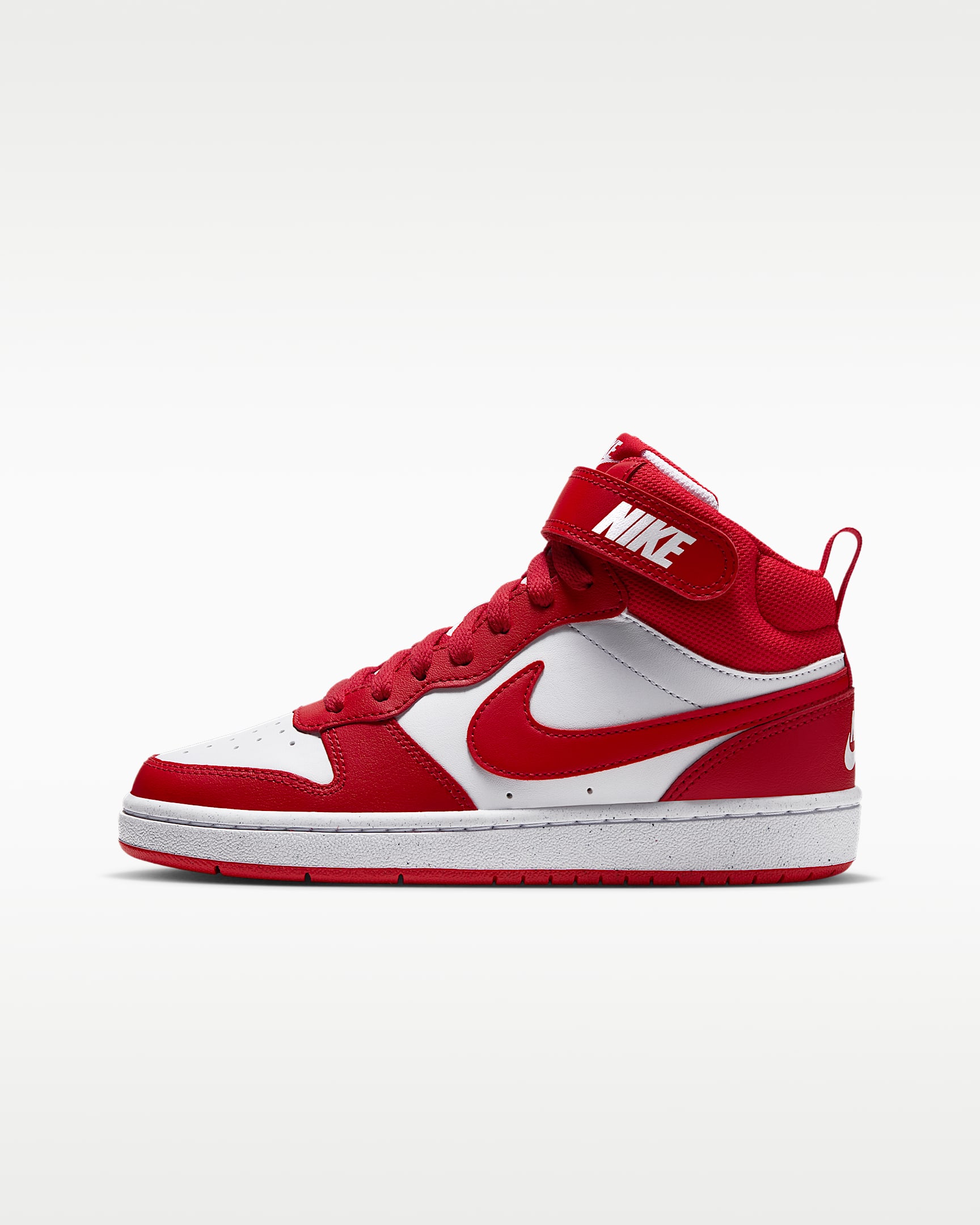 Nike Court Borough Mid 2 耐克酷菠萝大童运动鞋 - 白色/大学红