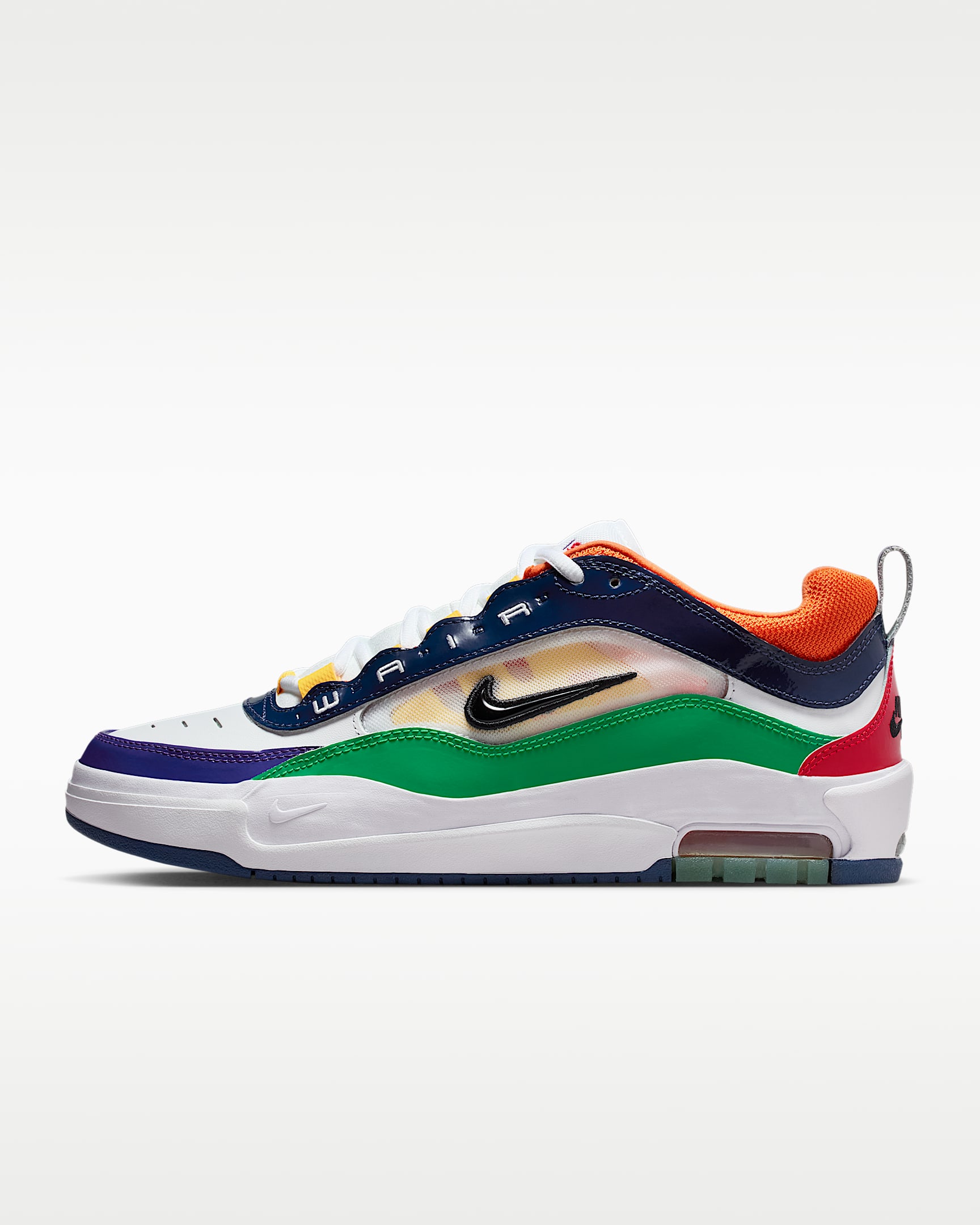 Nike Air Max Ishod Premium 男子滑板鞋 - 大学红/阿马里洛黄/深海蓝/黑